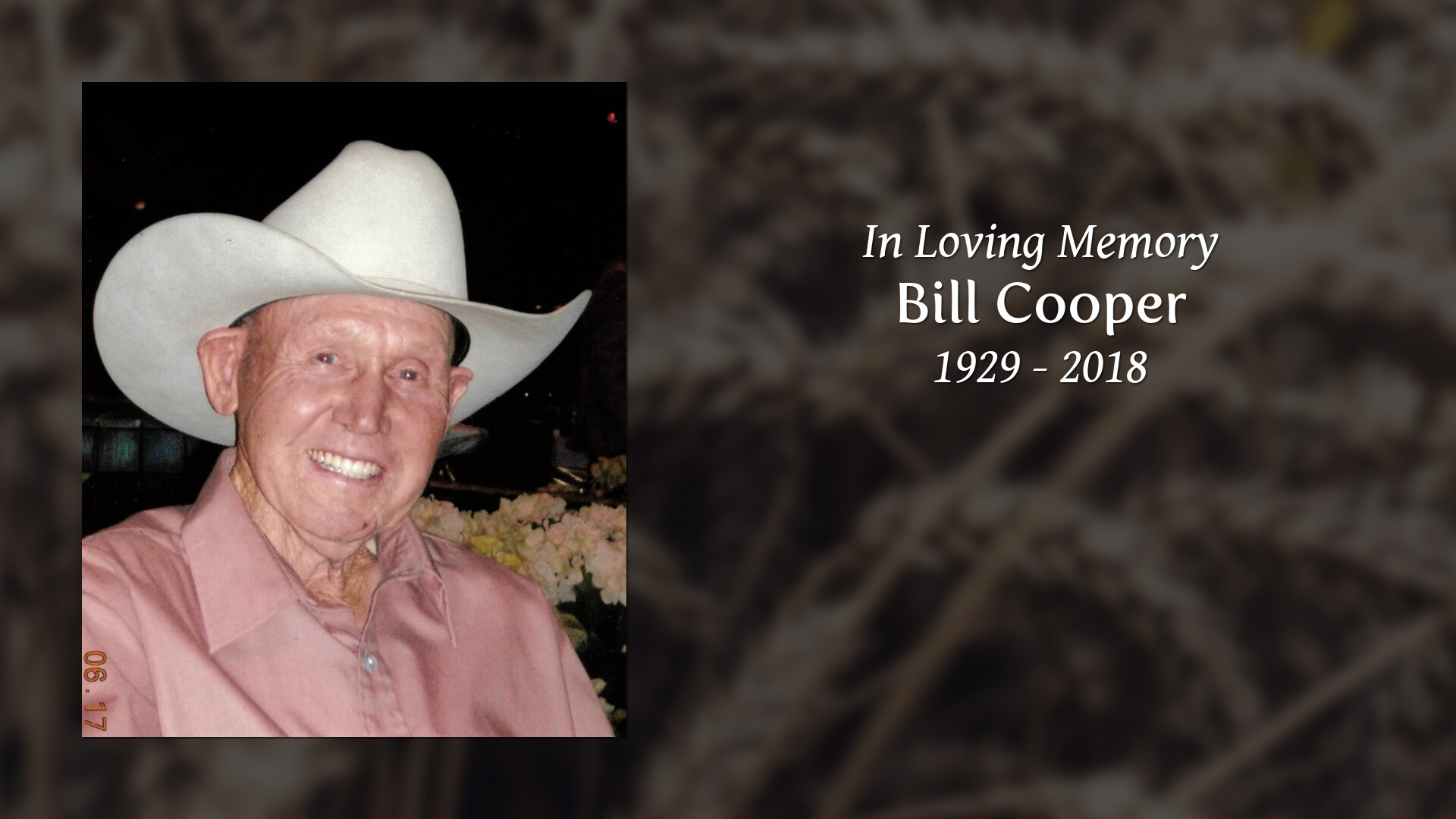 Bill Cooper - Tribute Video