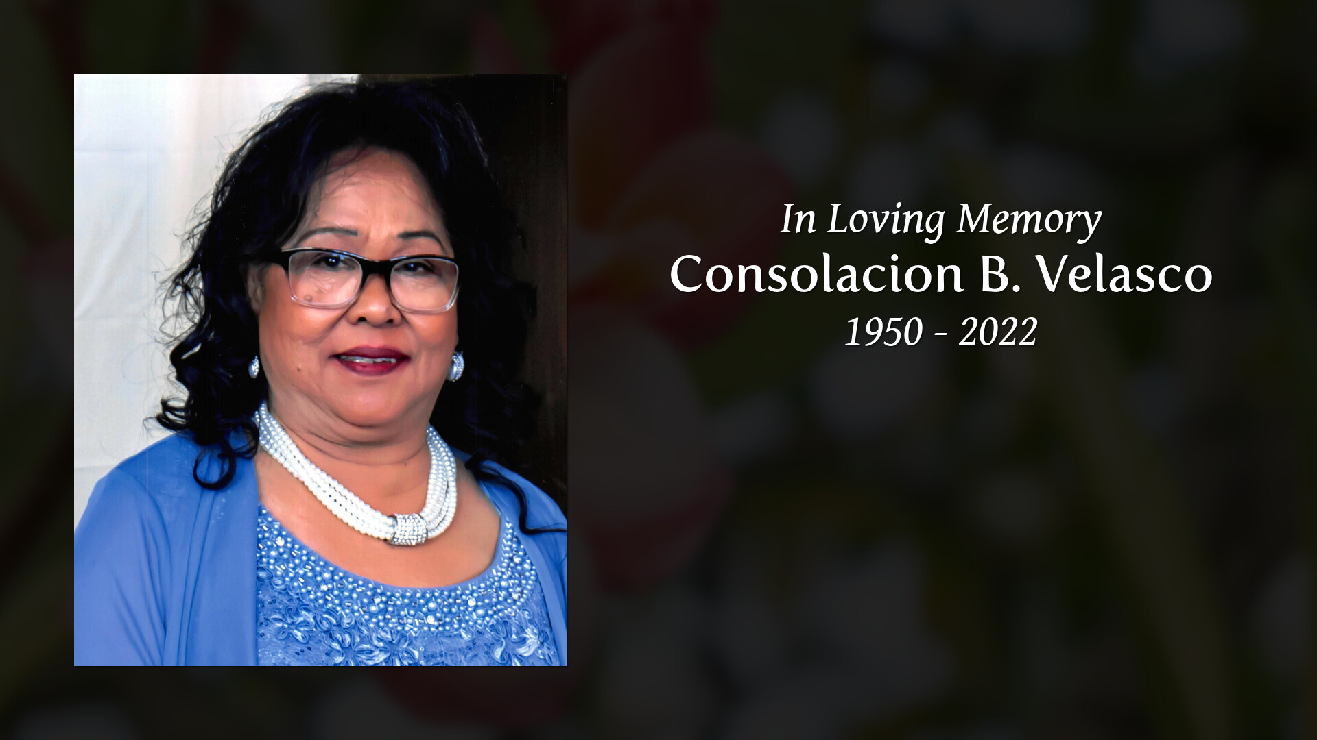 Consolacion B. Velasco - Tribute Video