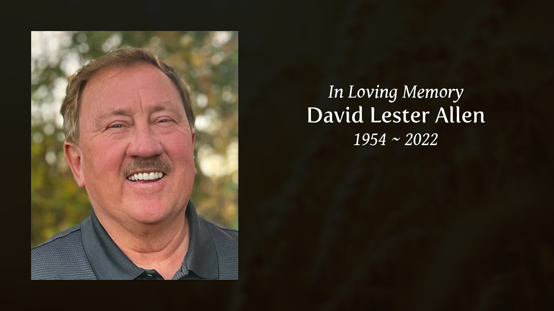 David Lester Allen - Tribute Video