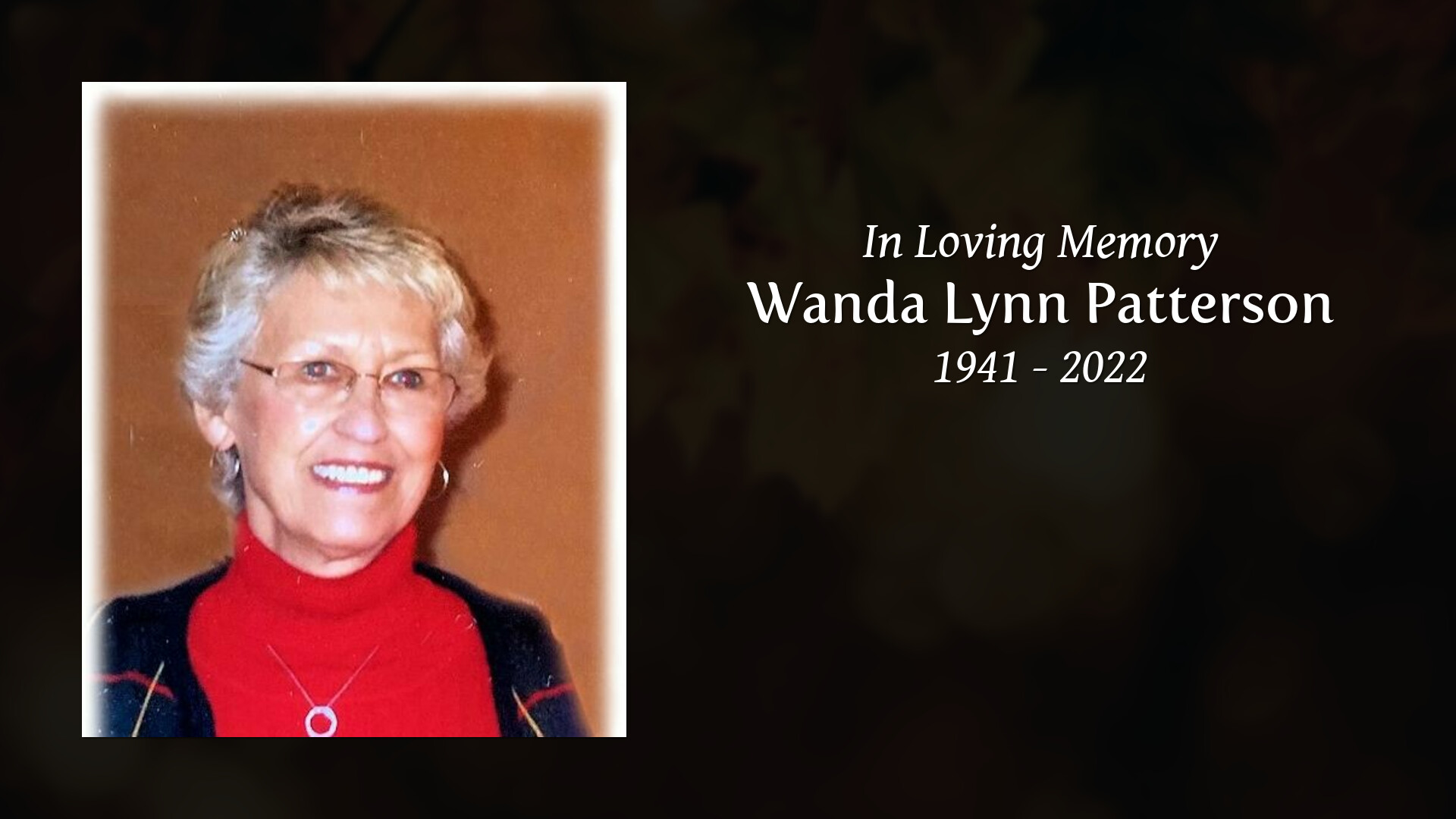 Wanda Lynn Patterson - Tribute Video