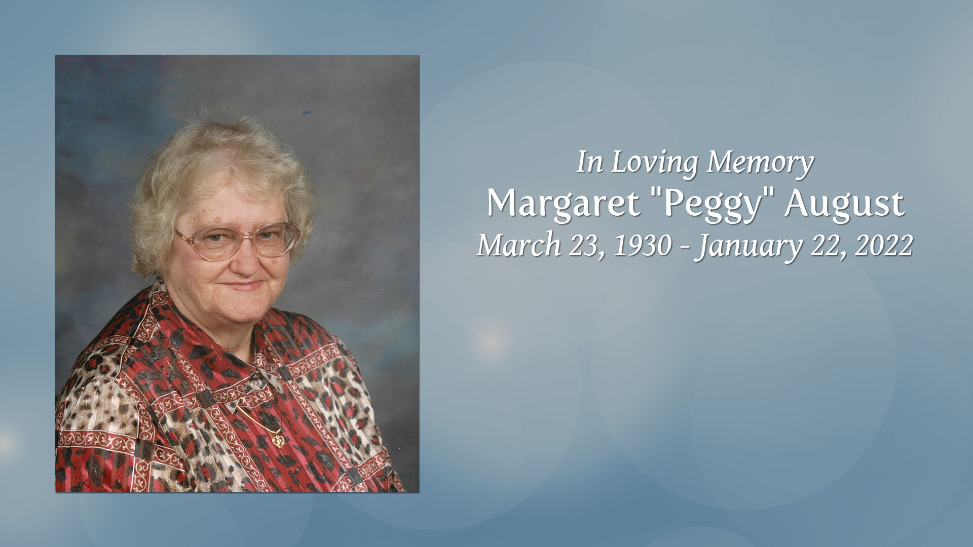 margaret-peggy-august-tribute-video