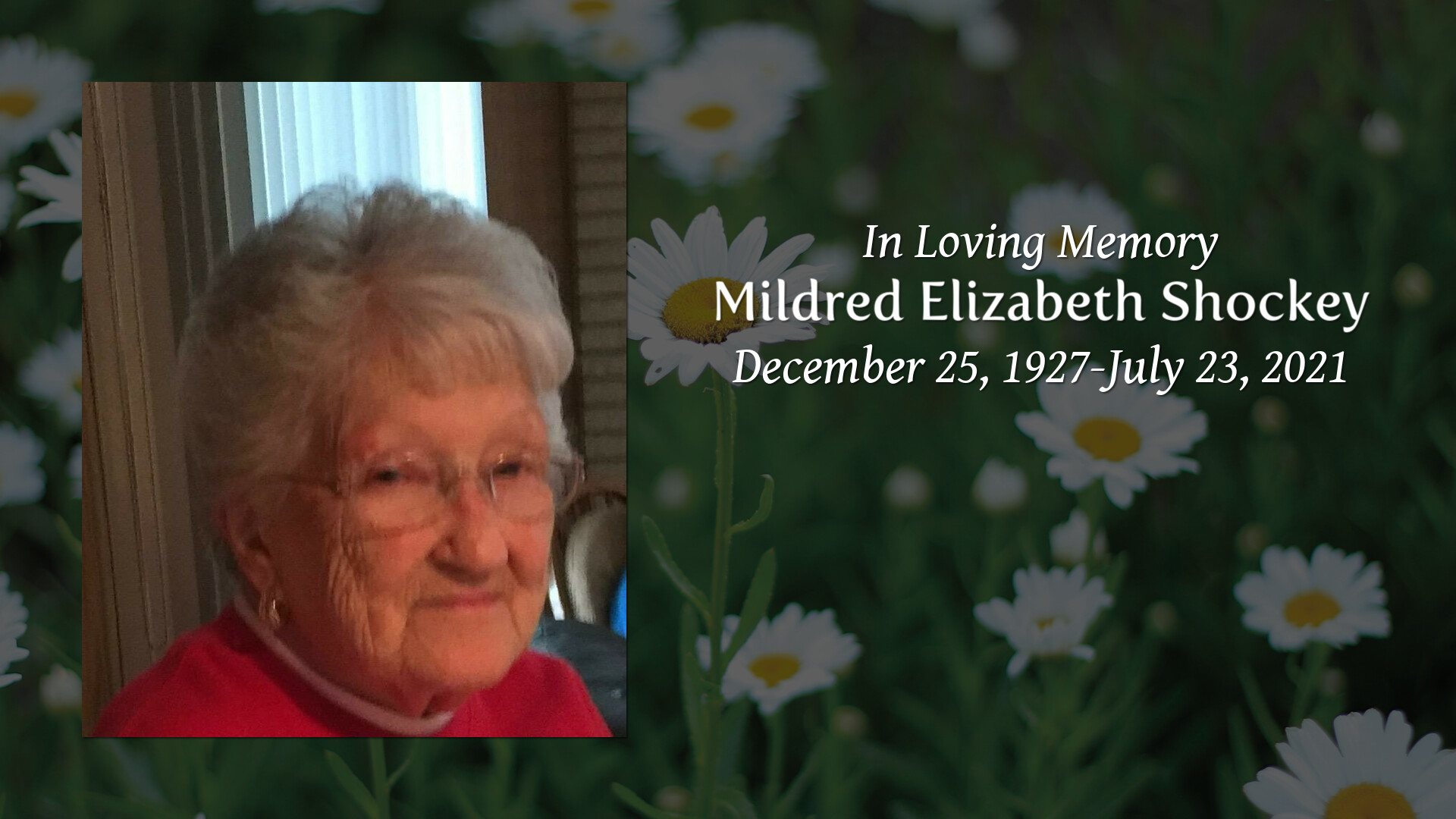 Mildred Elizabeth Shockey - Tribute Video