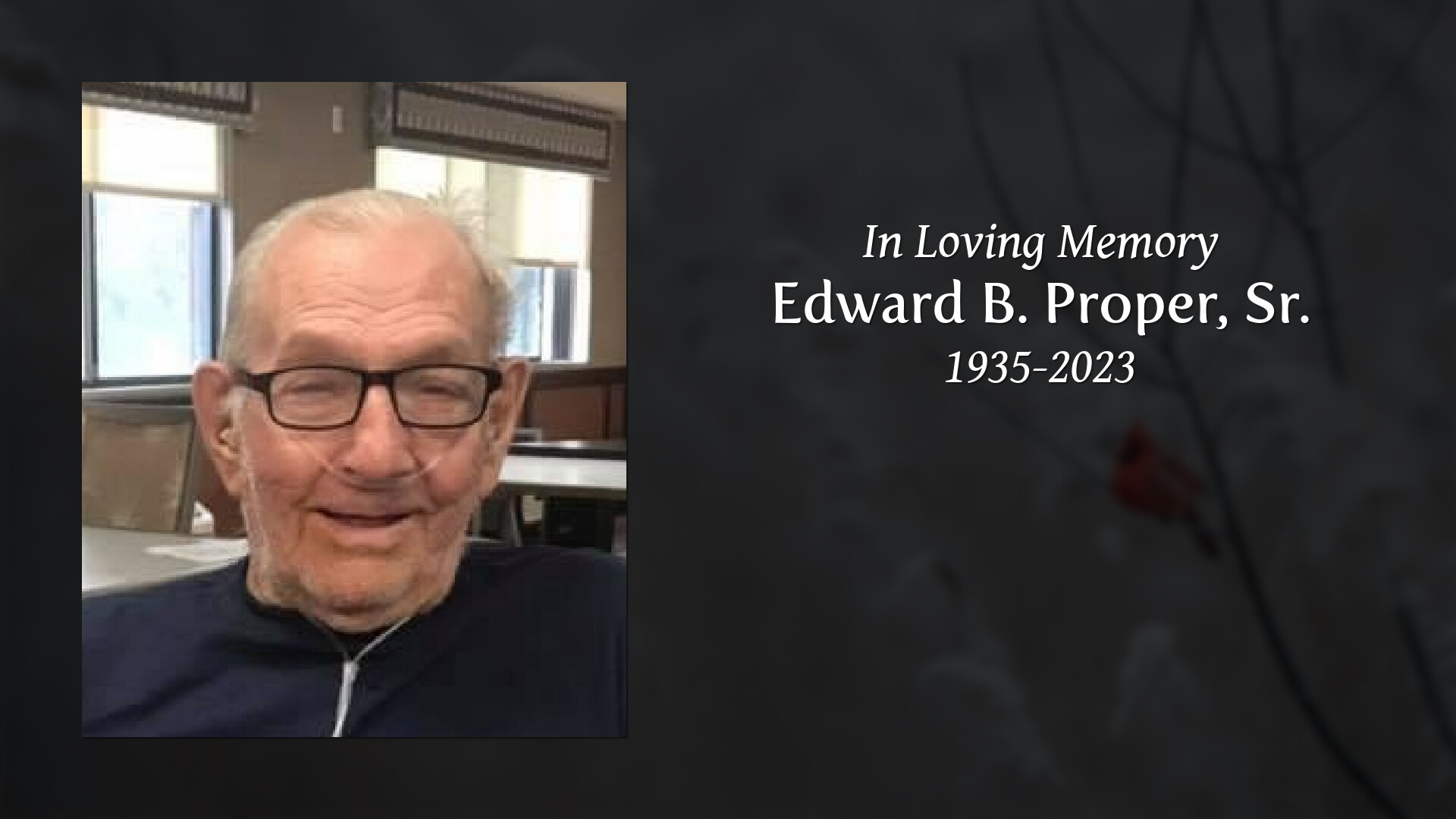 Edward B. Proper, Sr. - Tribute Video