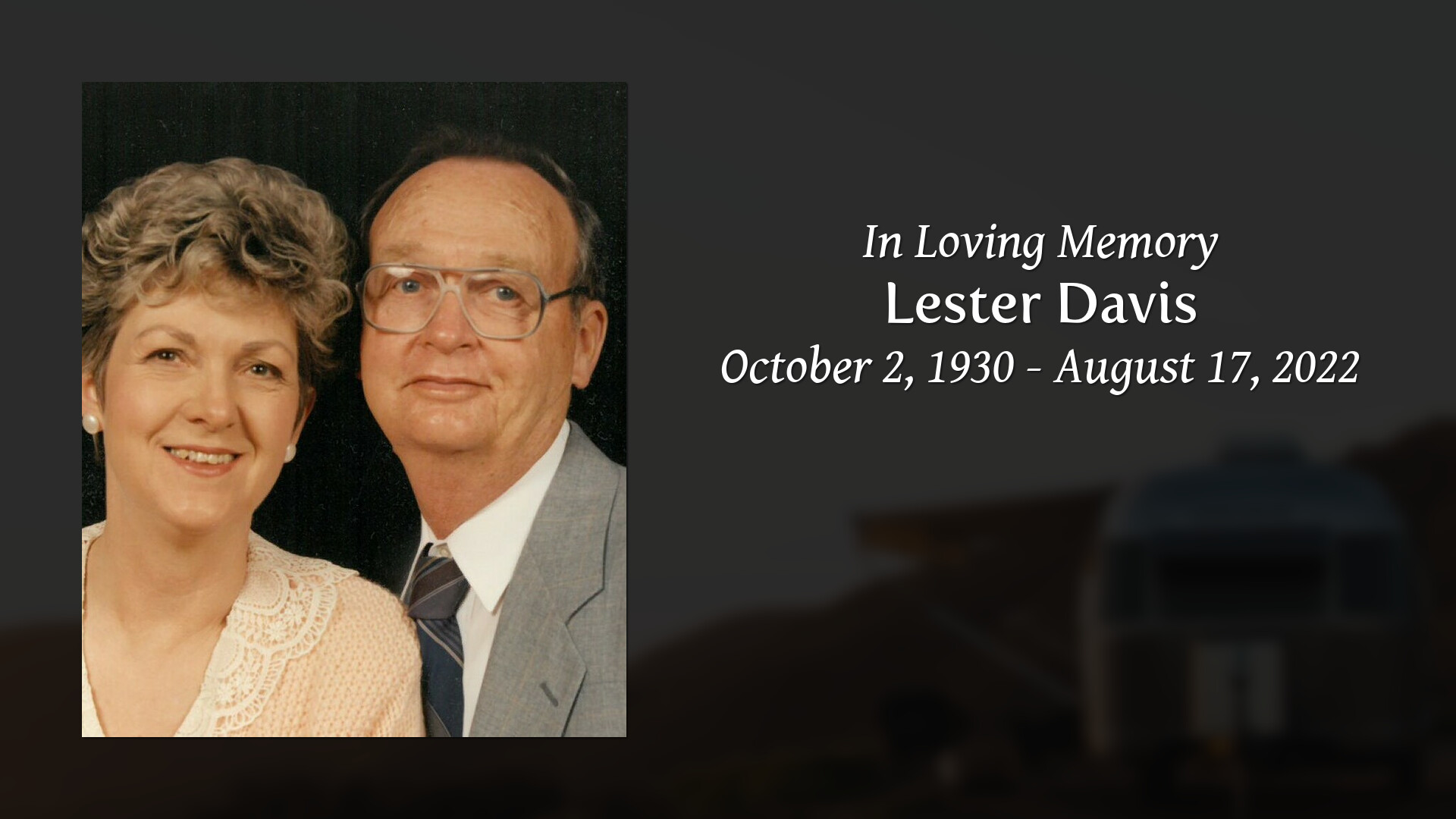 Lester Davis - Tribute Video