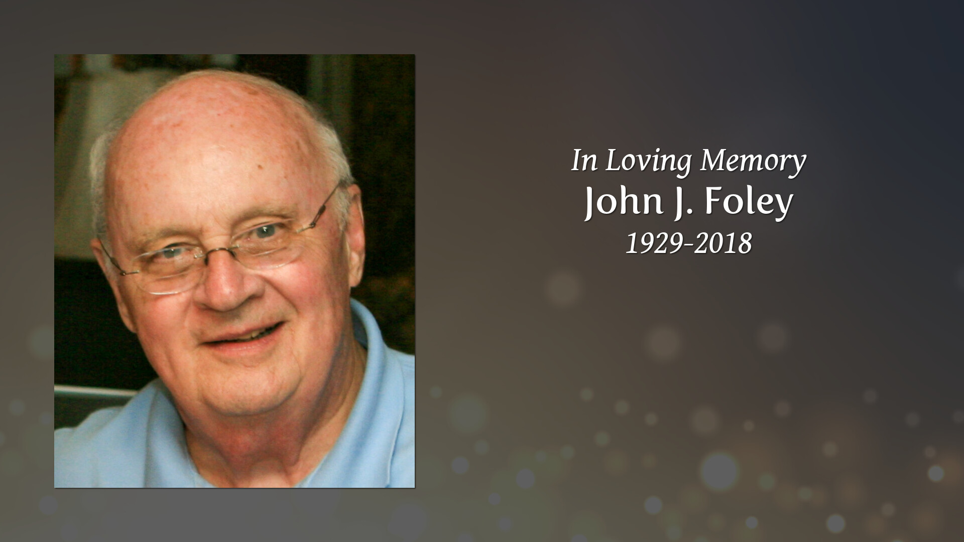 John J. Foley Tribute Video