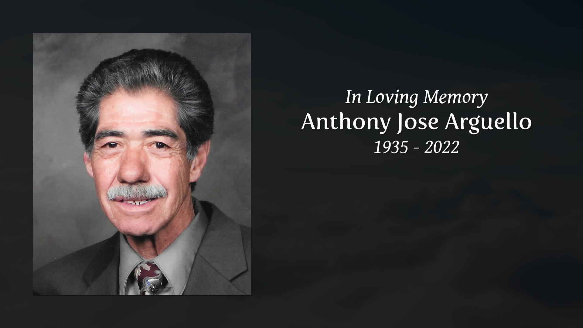 Anthony Jose Arguello - Tribute Video