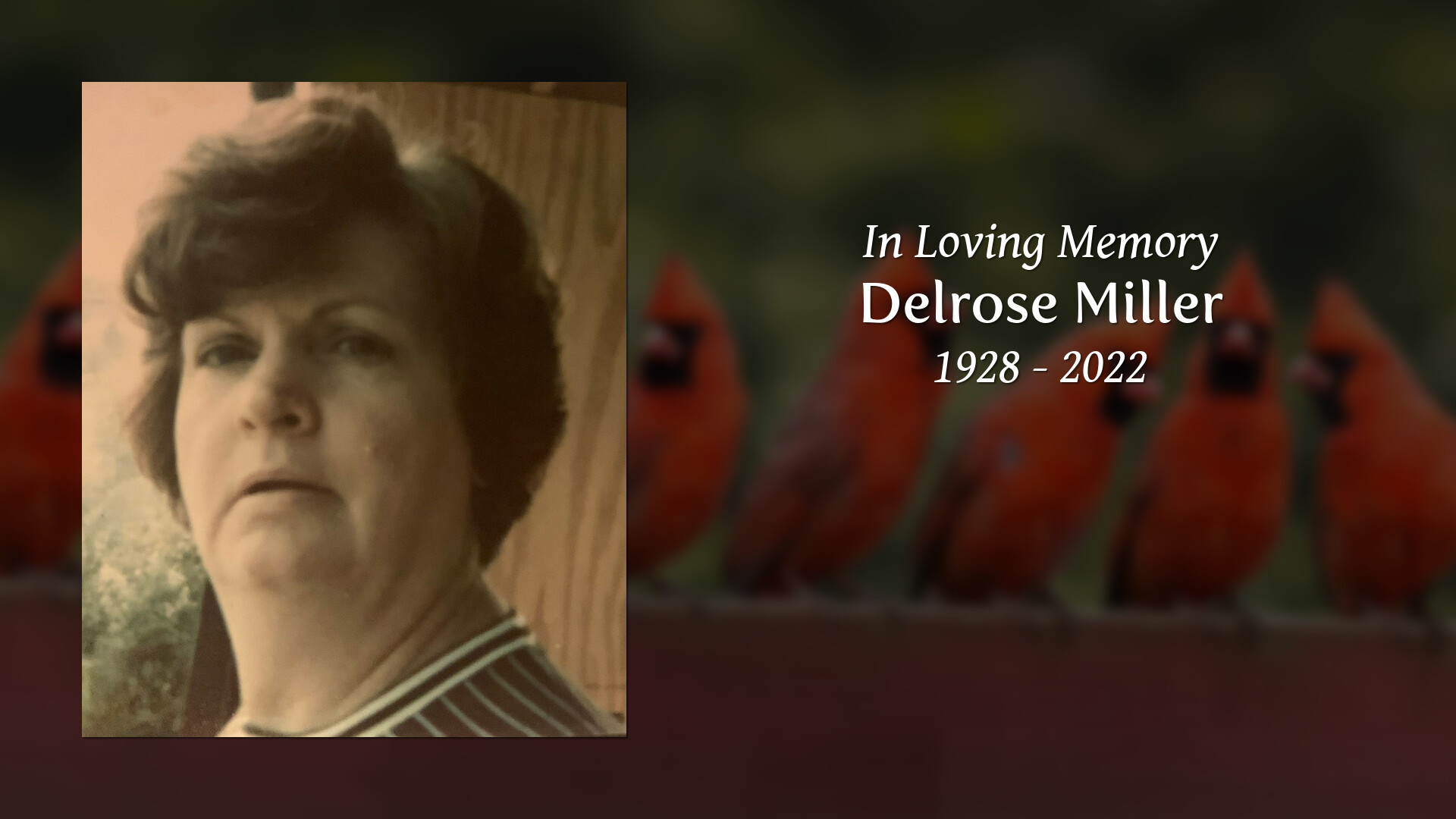 Delrose Miller - Tribute Video