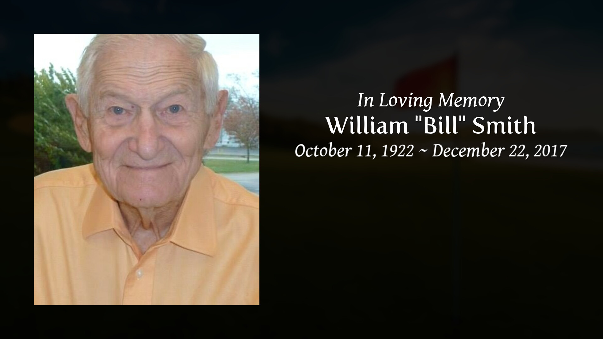 William Bill Smith Tribute Video 2052