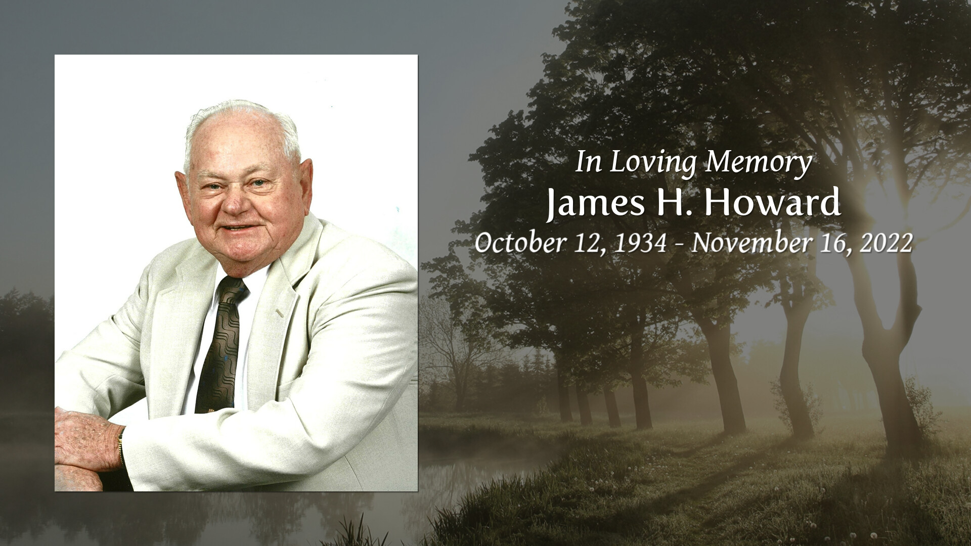 James H. Howard - Tribute Video