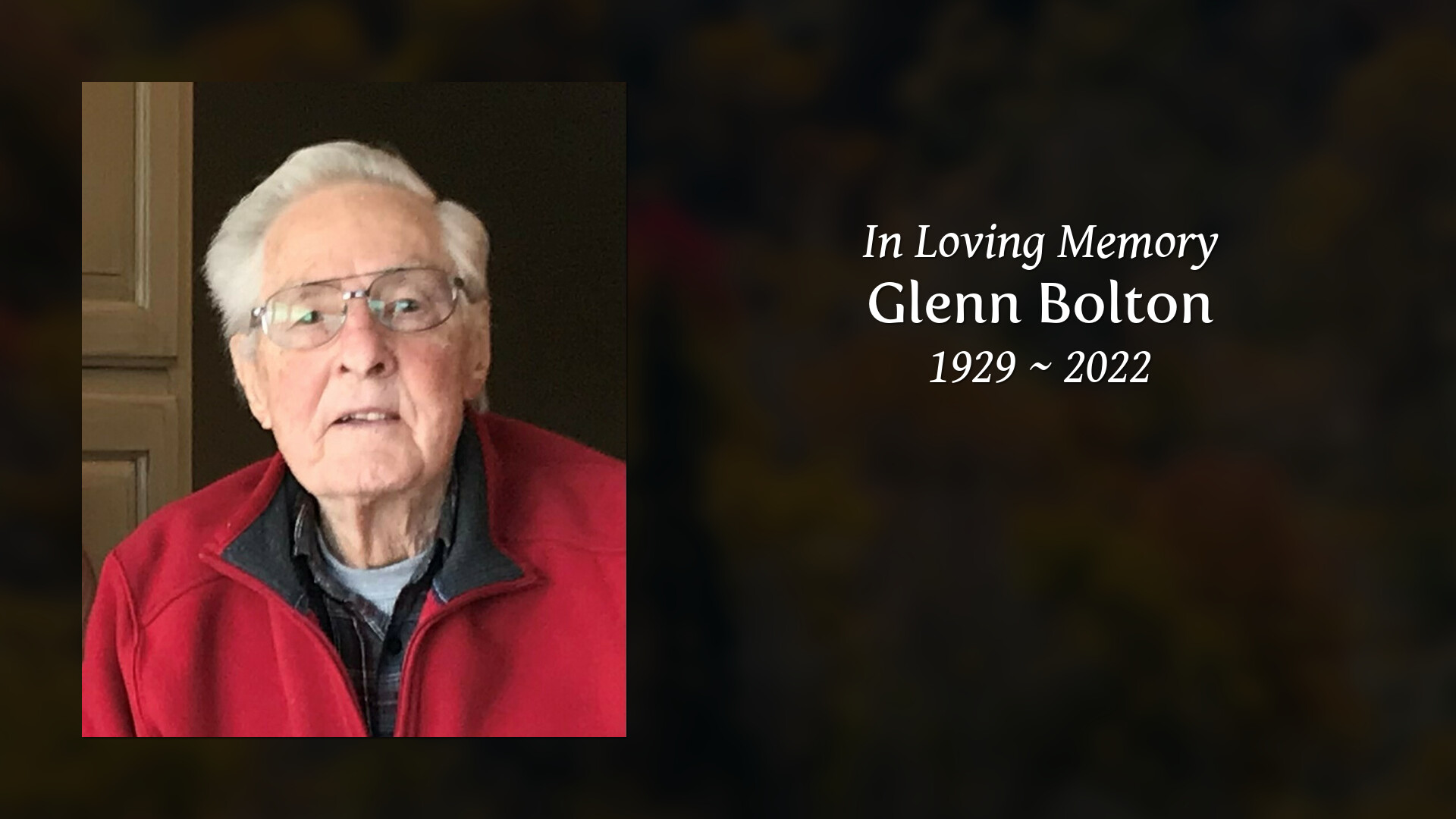 Glenn Bolton - Tribute Video