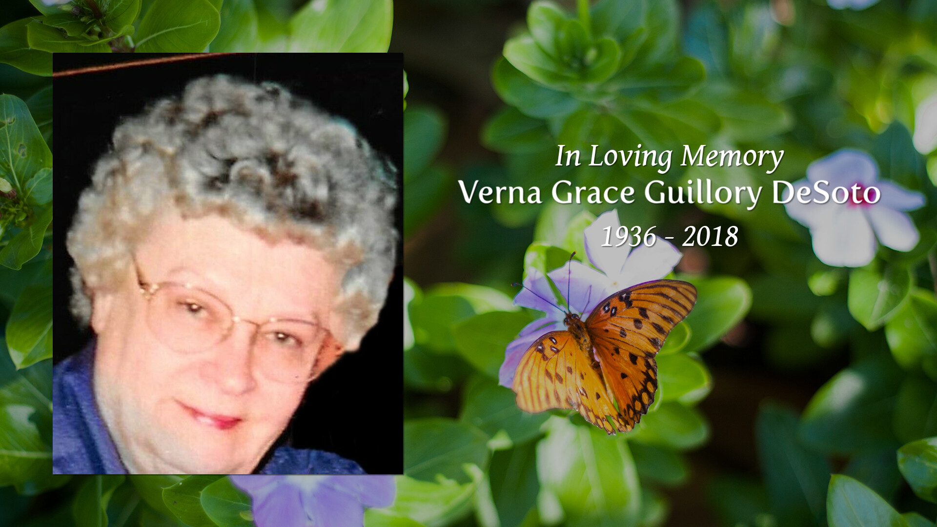 Verna Grace Guillory DeSoto - Tribute Video