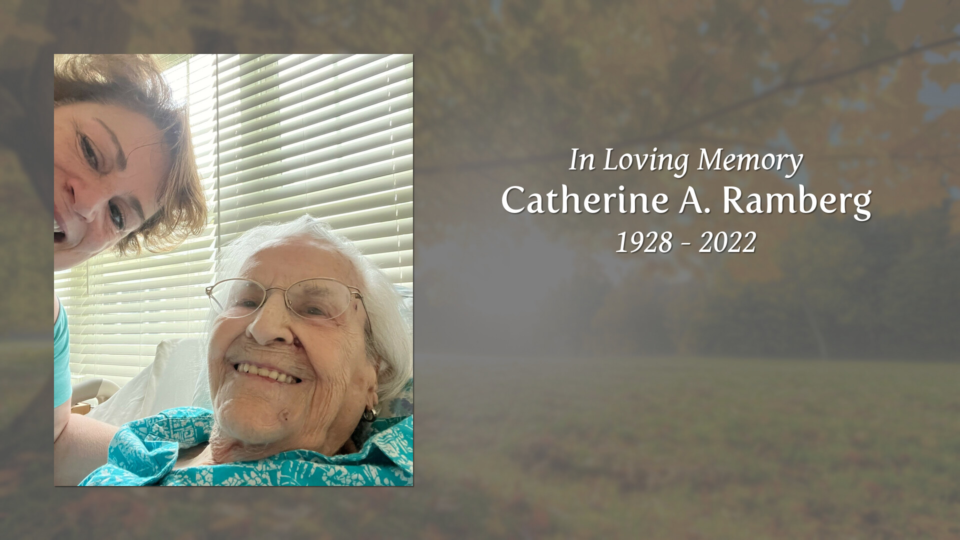 Catherine A. Ramberg - Tribute Video