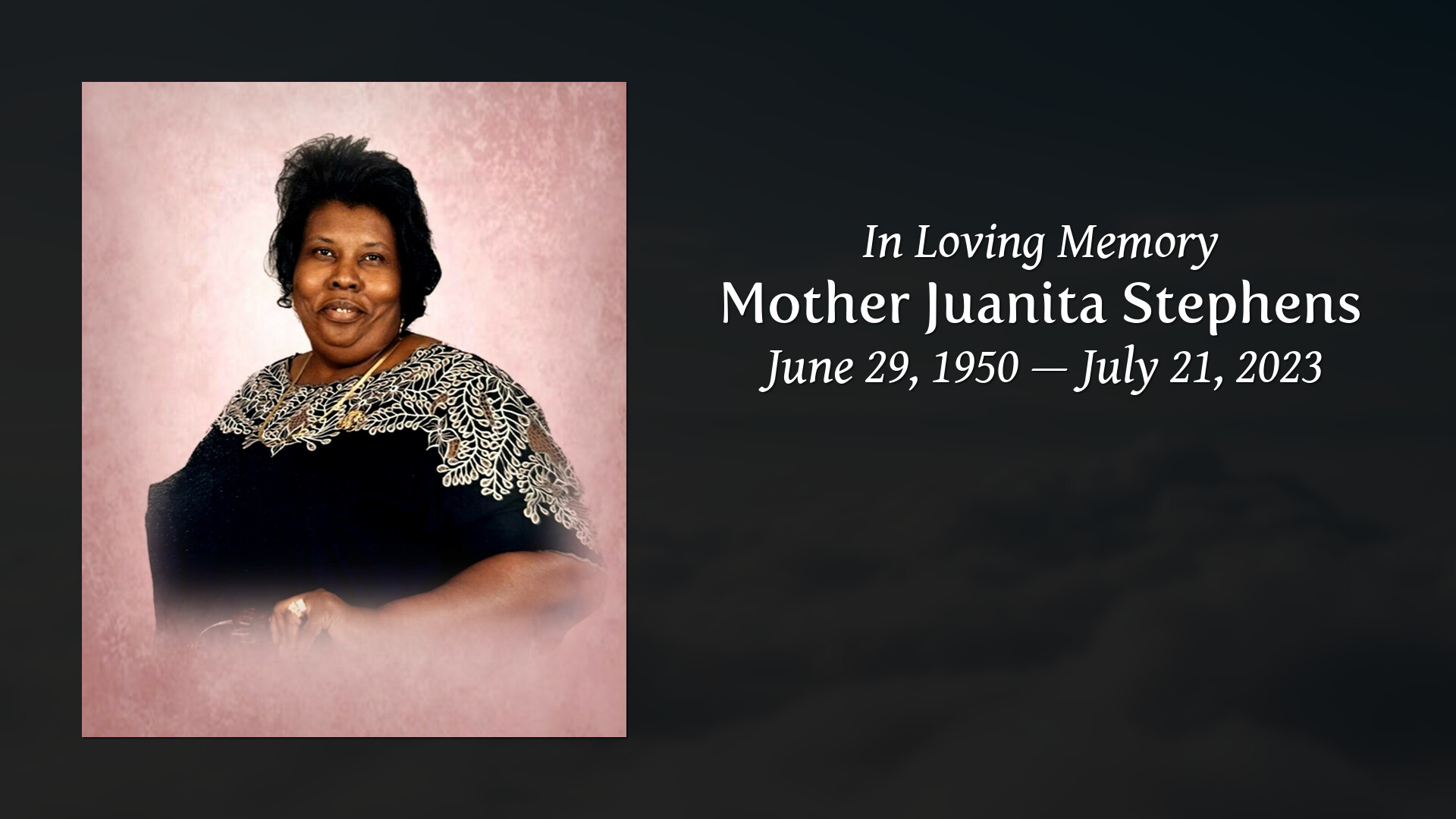 Mother Juanita Stephens - Tribute Video