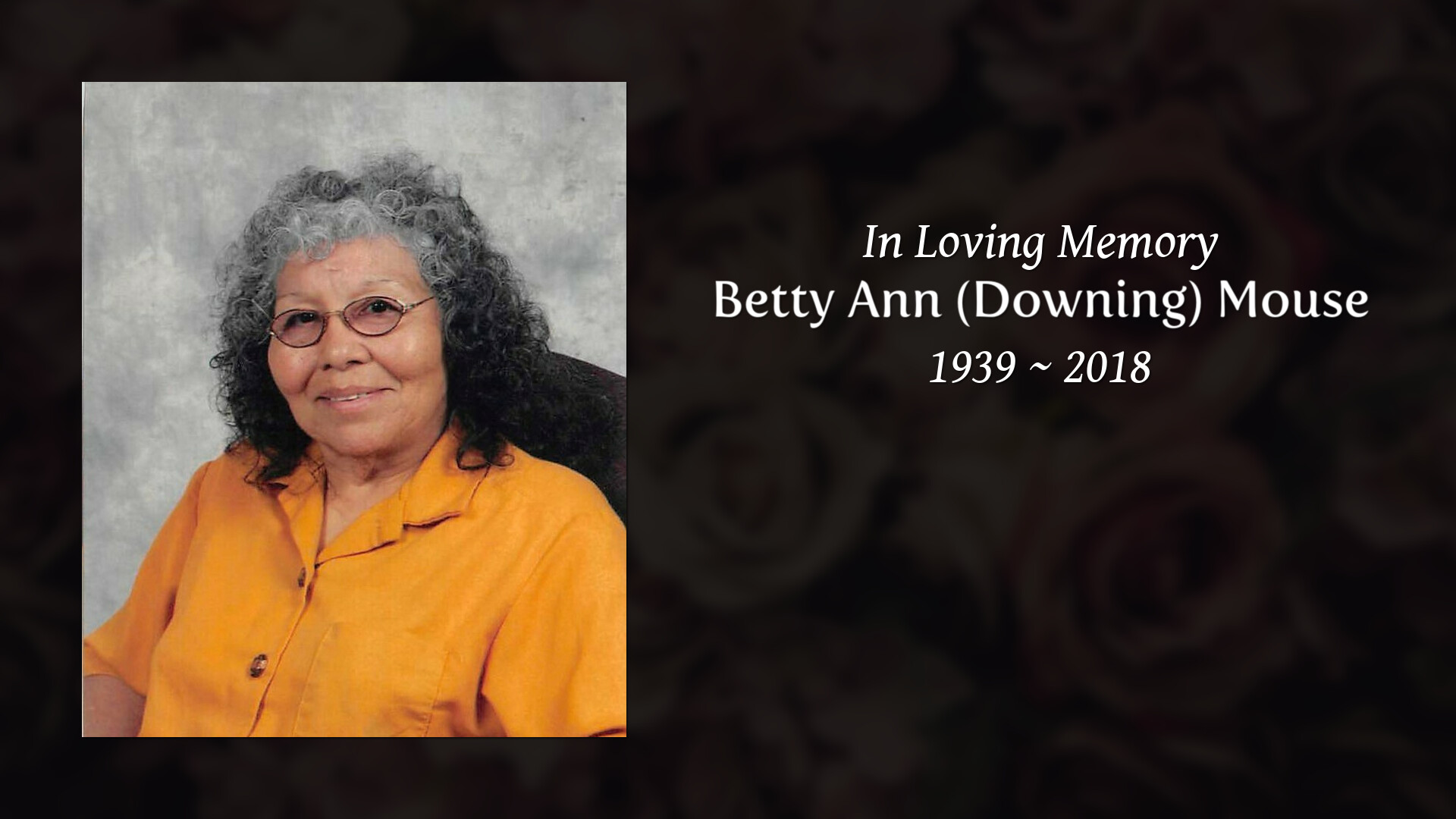 Betty Ann (Downing) Mouse - Tribute Video