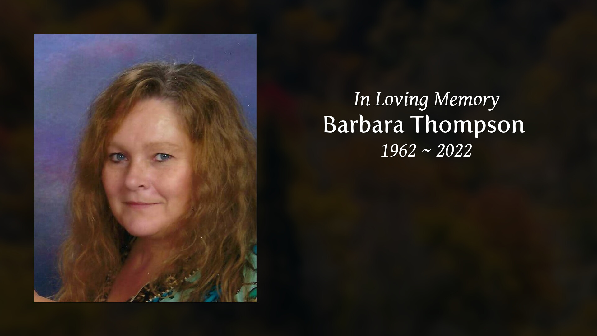 Barbara Thompson - Tribute Video