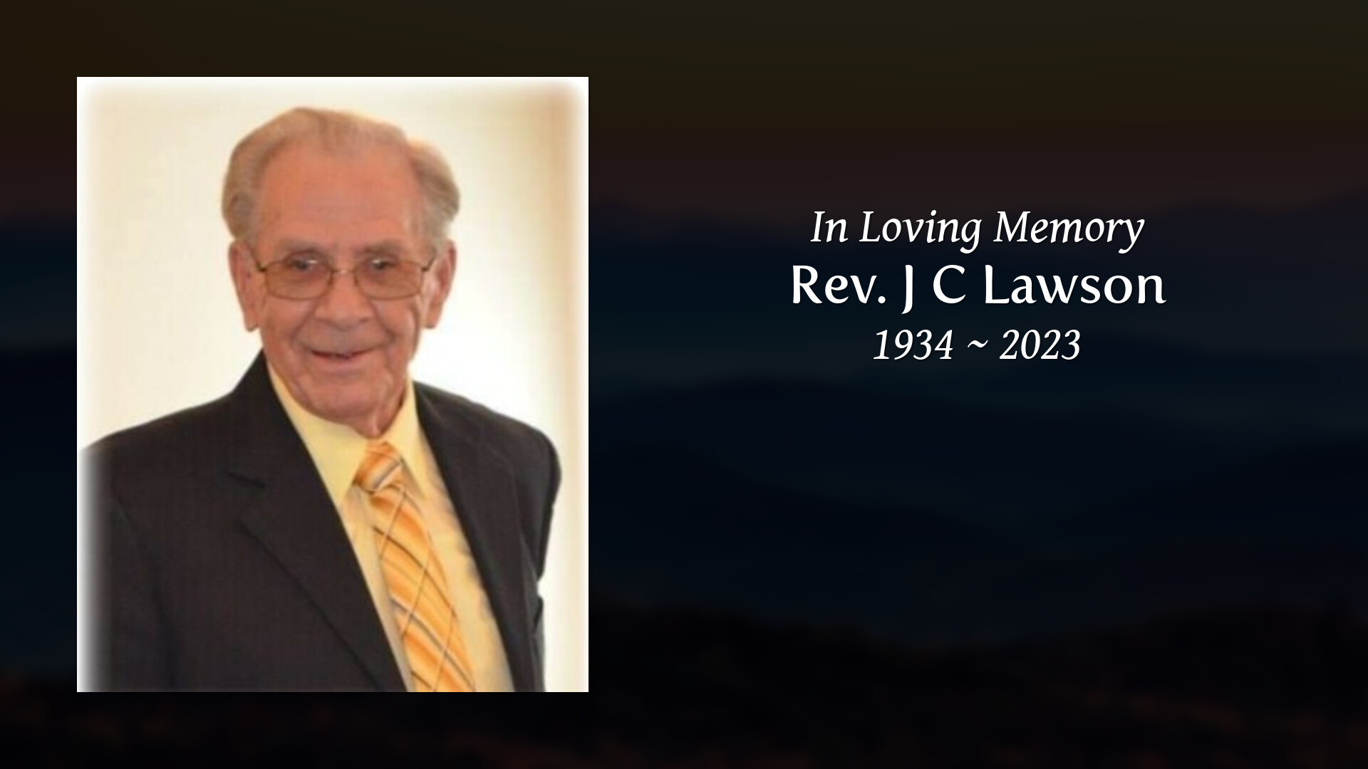 Rev. J C Lawson - Tribute Video