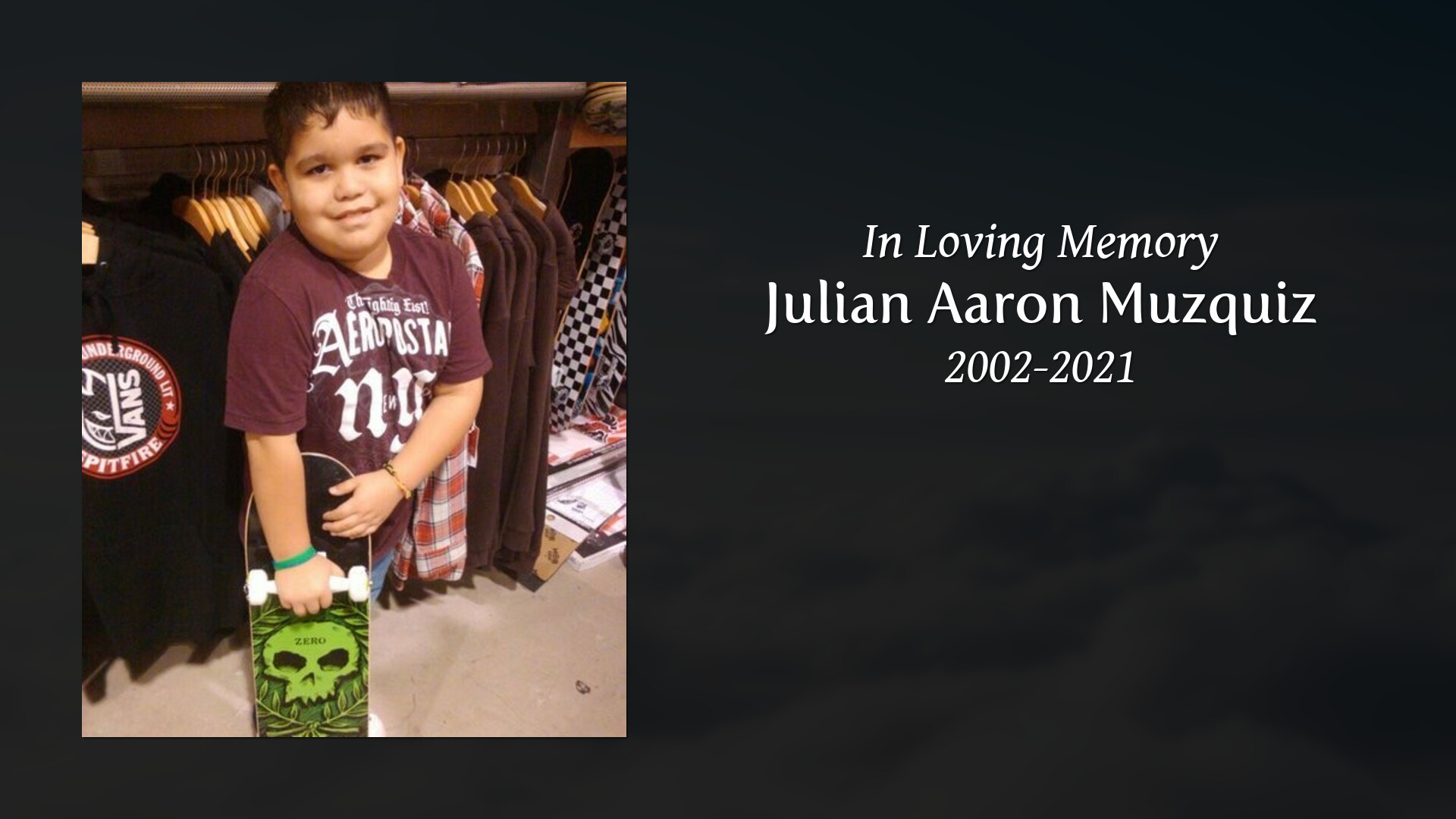 Julian Aaron Muzquiz - Tribute Video