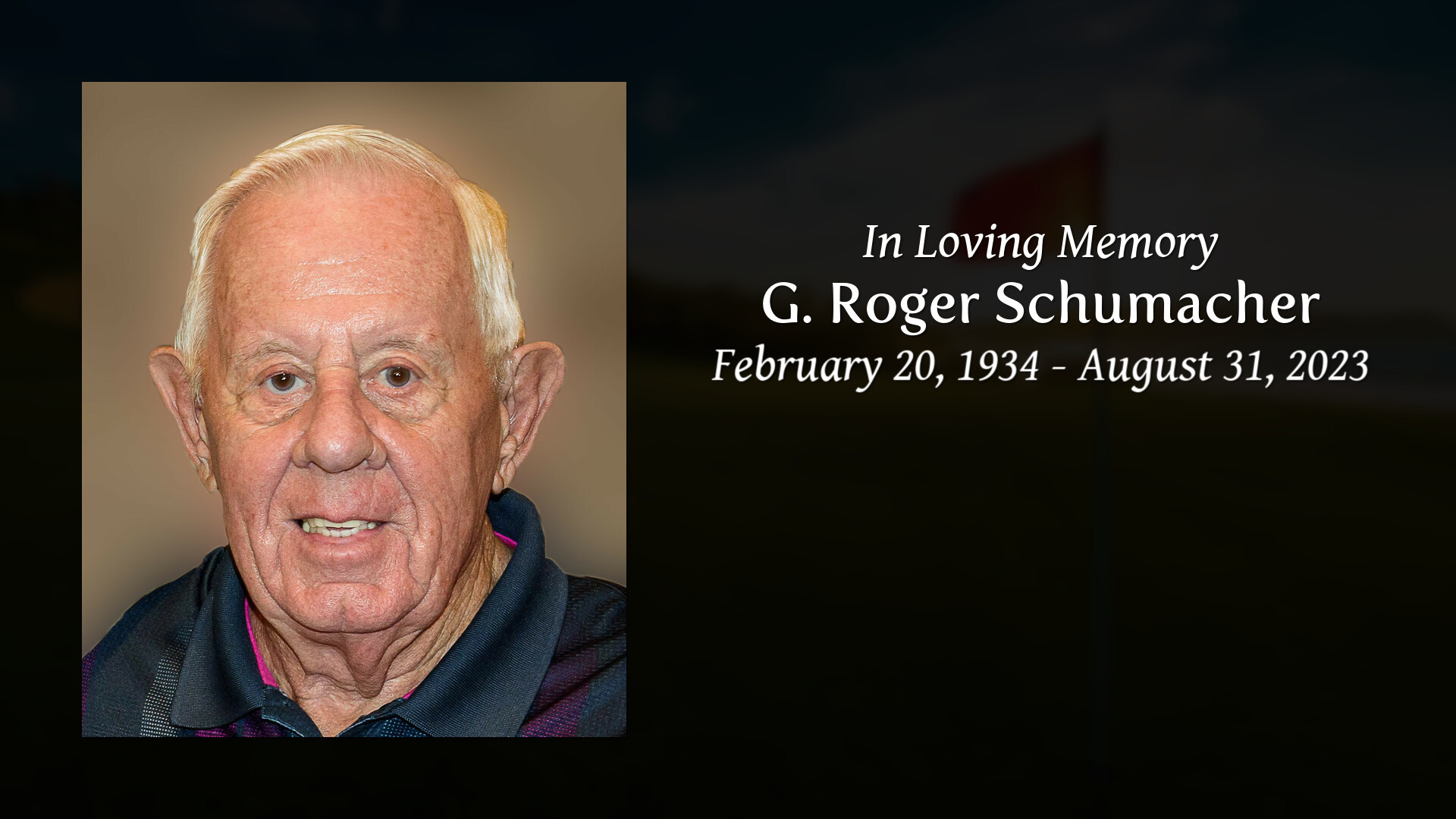 G. Roger Schumacher - Tribute Video