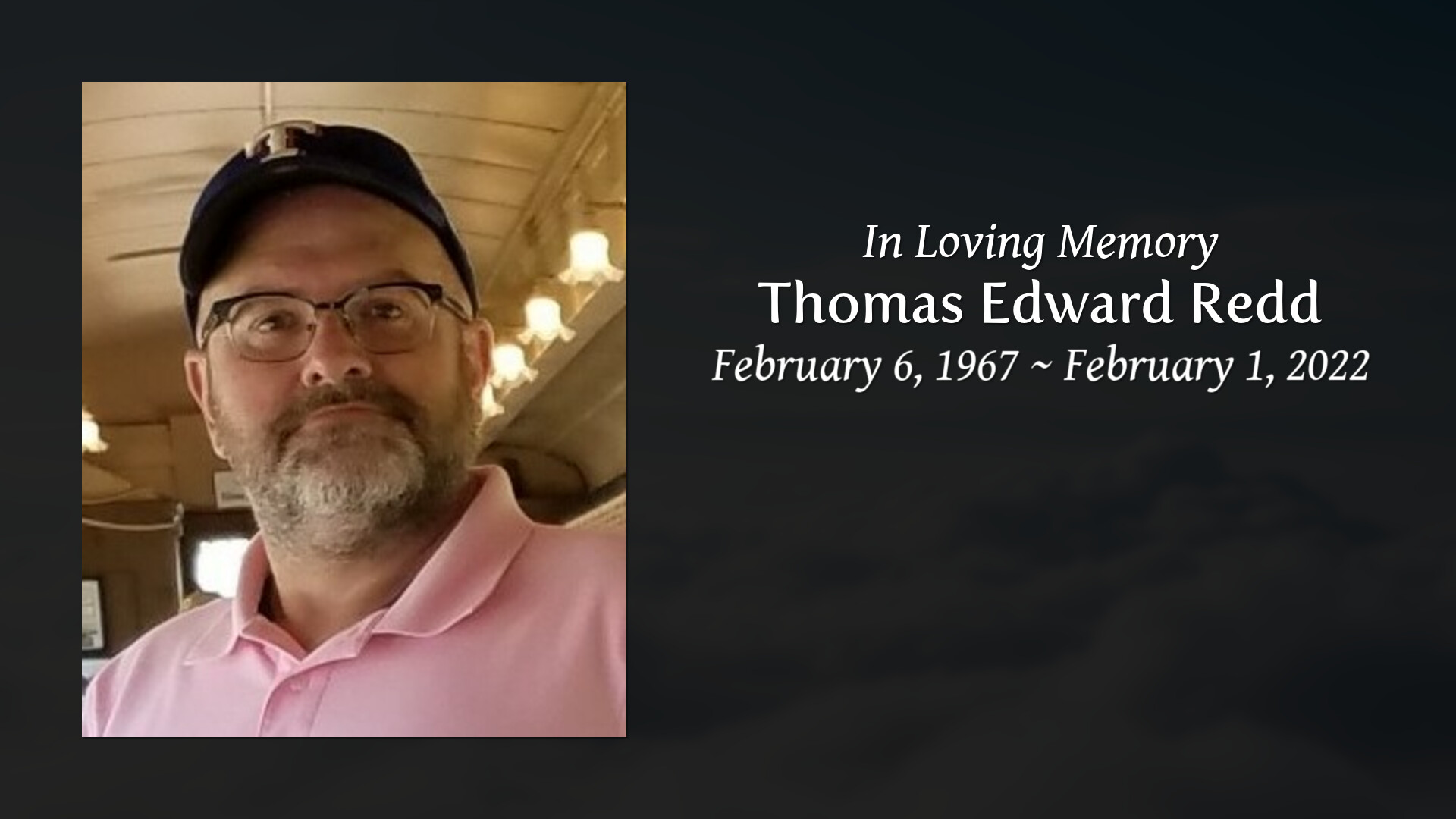 Thomas Edward Redd Tribute Video