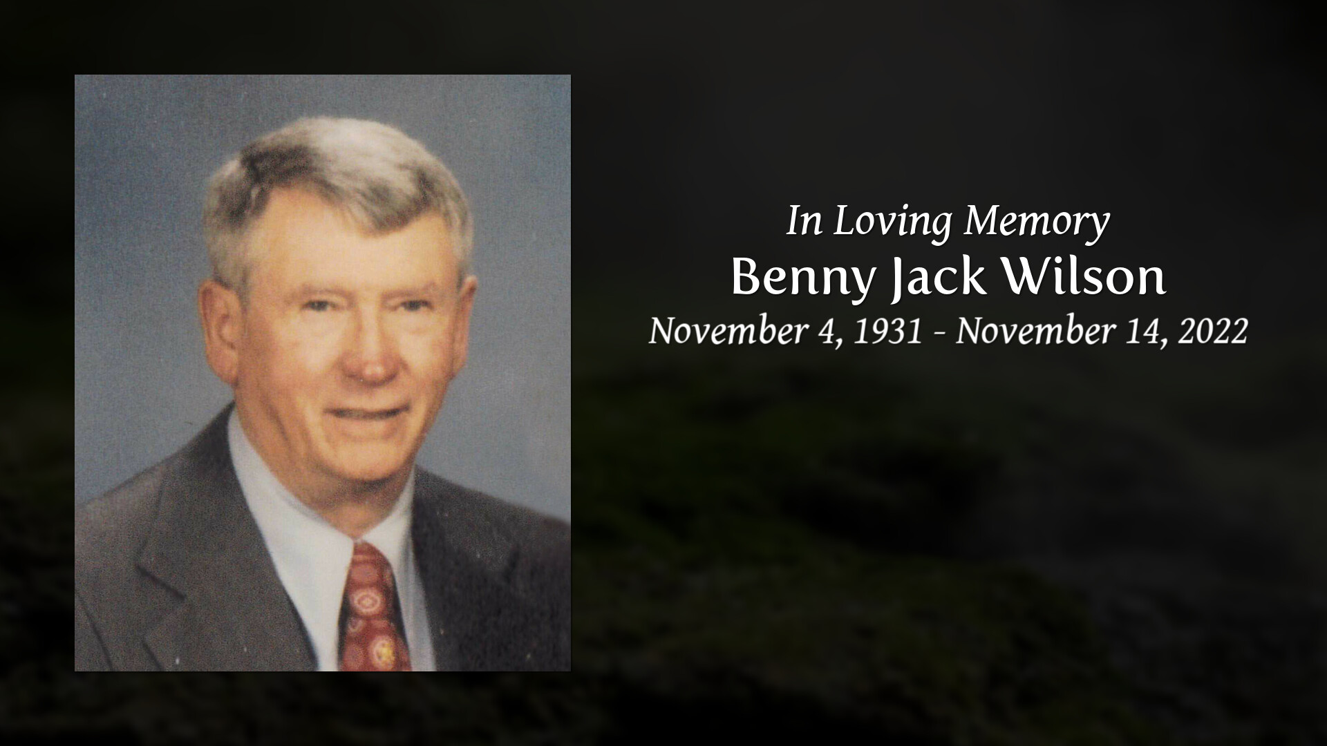 Benny Jack Wilson - Tribute Video