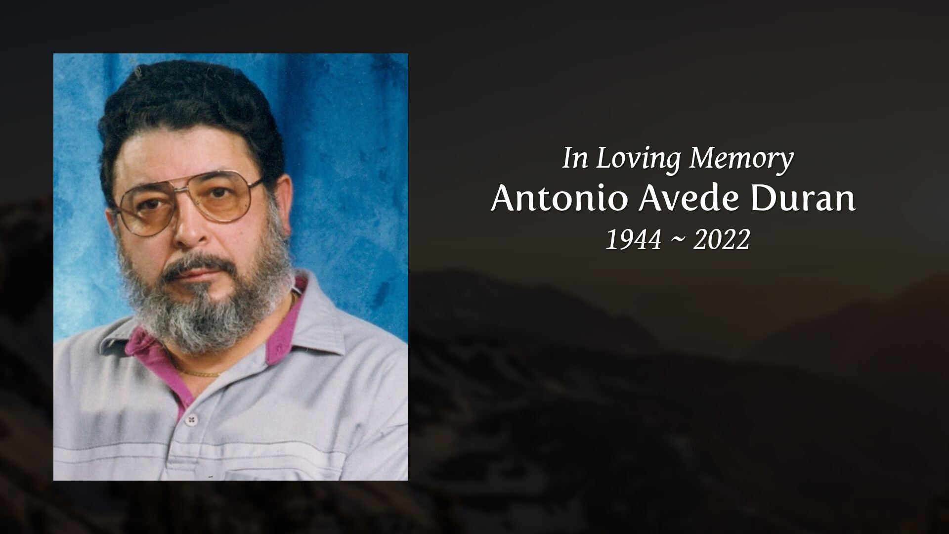 Antonio Avede Duran - Tribute Video