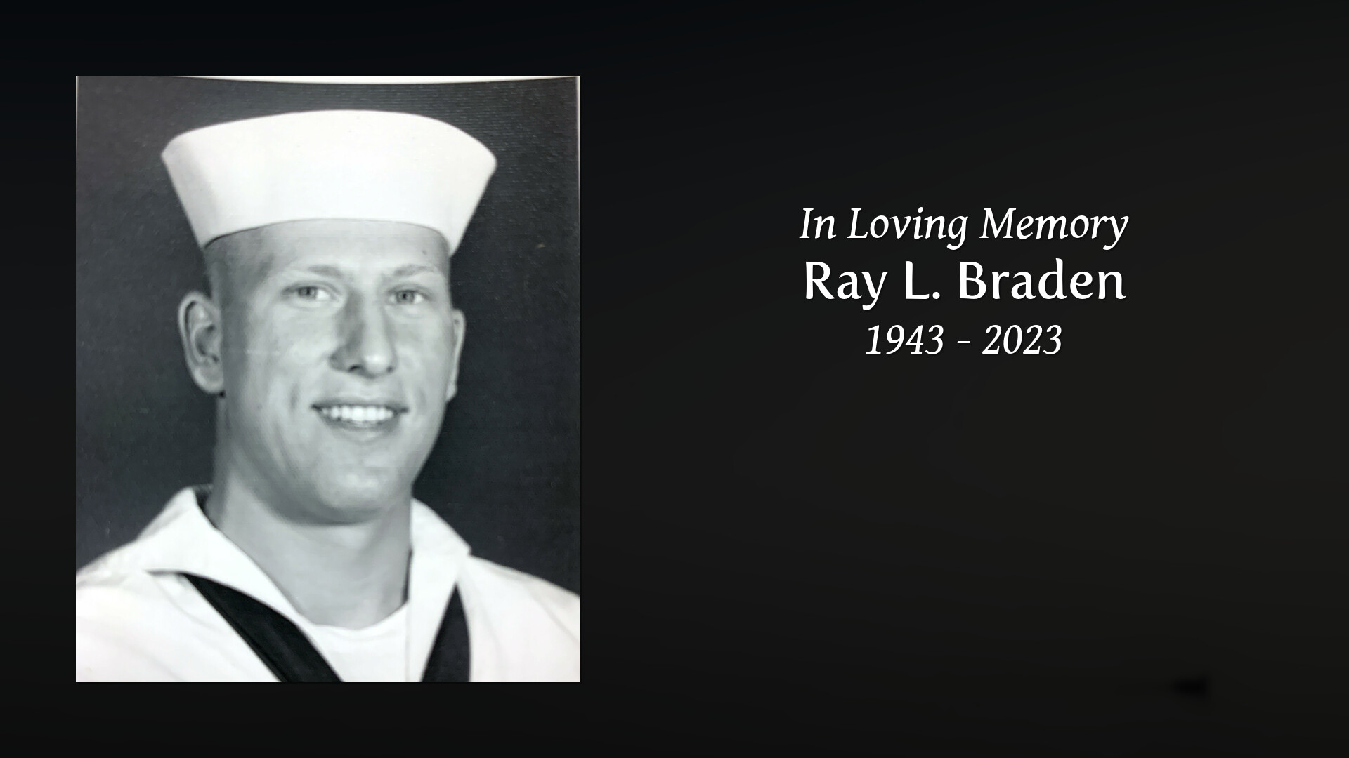 Ray L. Braden - Tribute Video