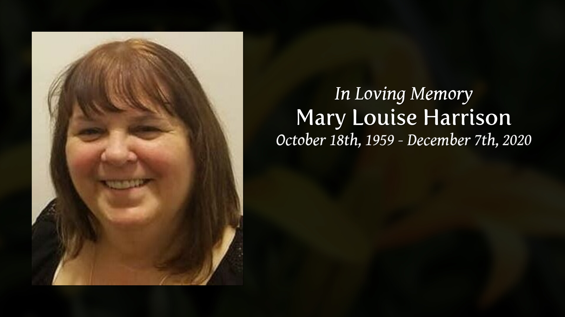 Mary Louise Harrison - Tribute Video