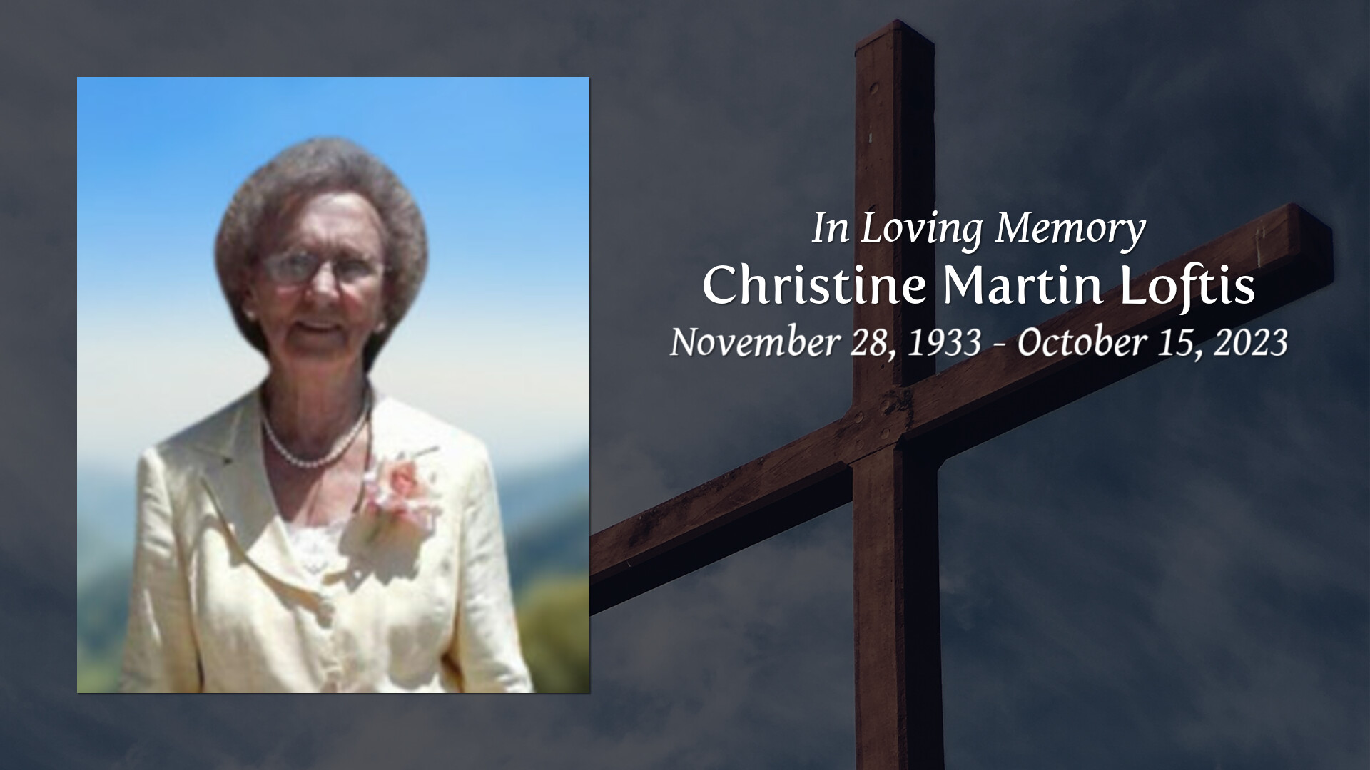 Christine Martin Loftis - Tribute Video