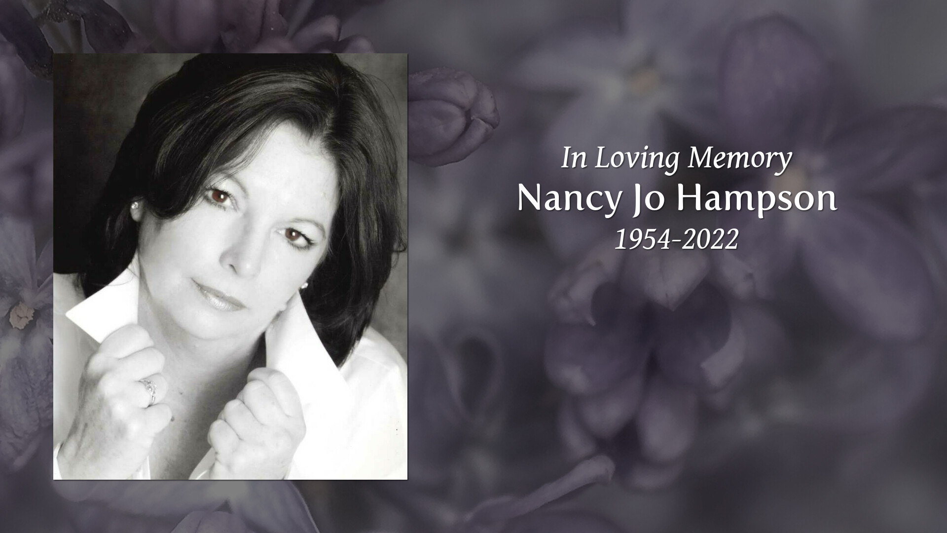 Nancy Jo Hampson - Tribute Video