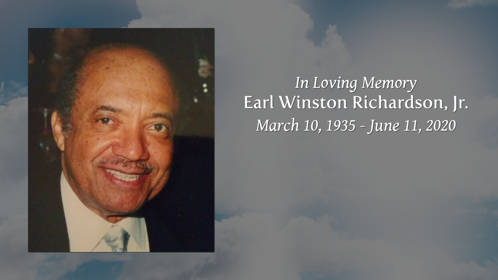 Earl Winston Richardson, Jr. - Tribute Video