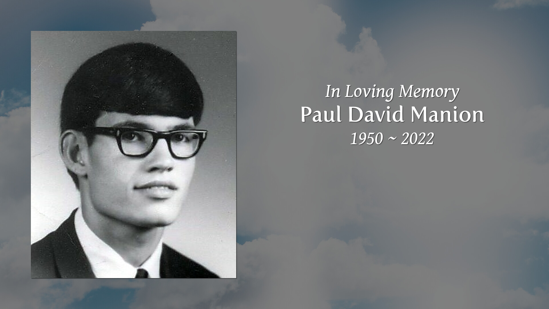 Paul David Manion - Tribute Video