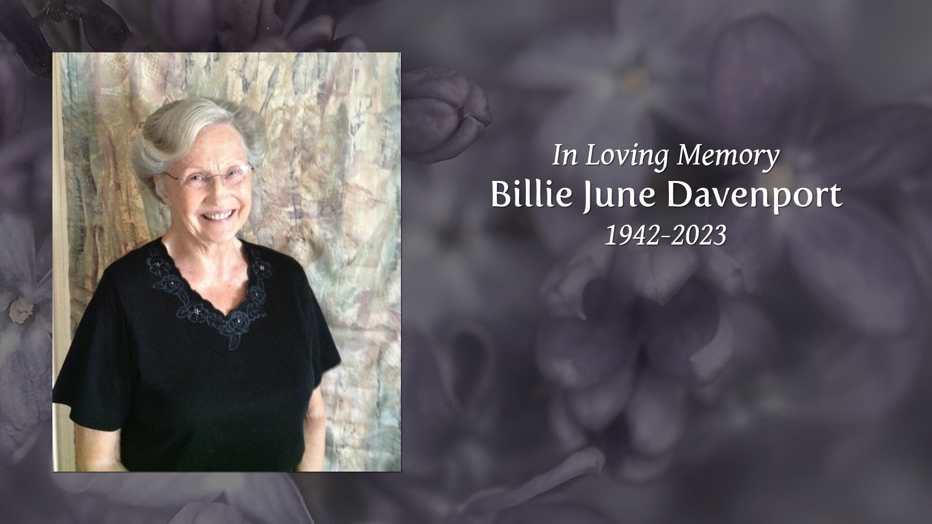 Billie June Davenport - Tribute Video