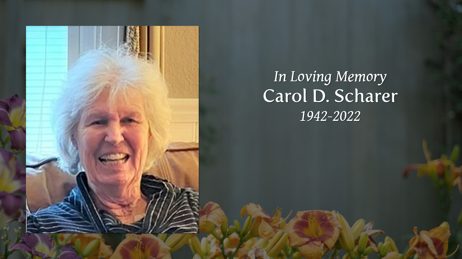 Carol D. Scharer - Tribute Video