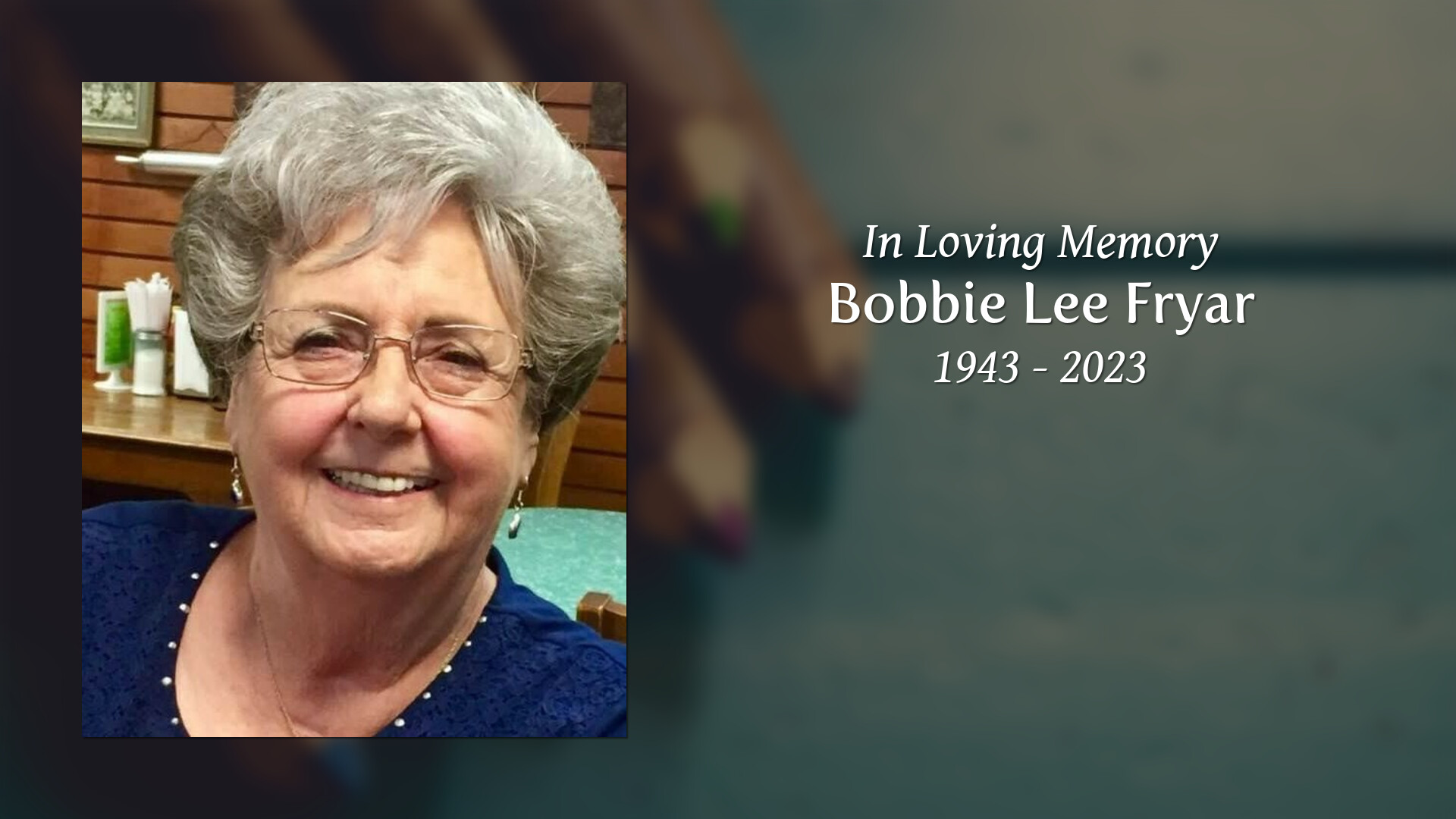 Bobbie Lee Fryar - Tribute Video