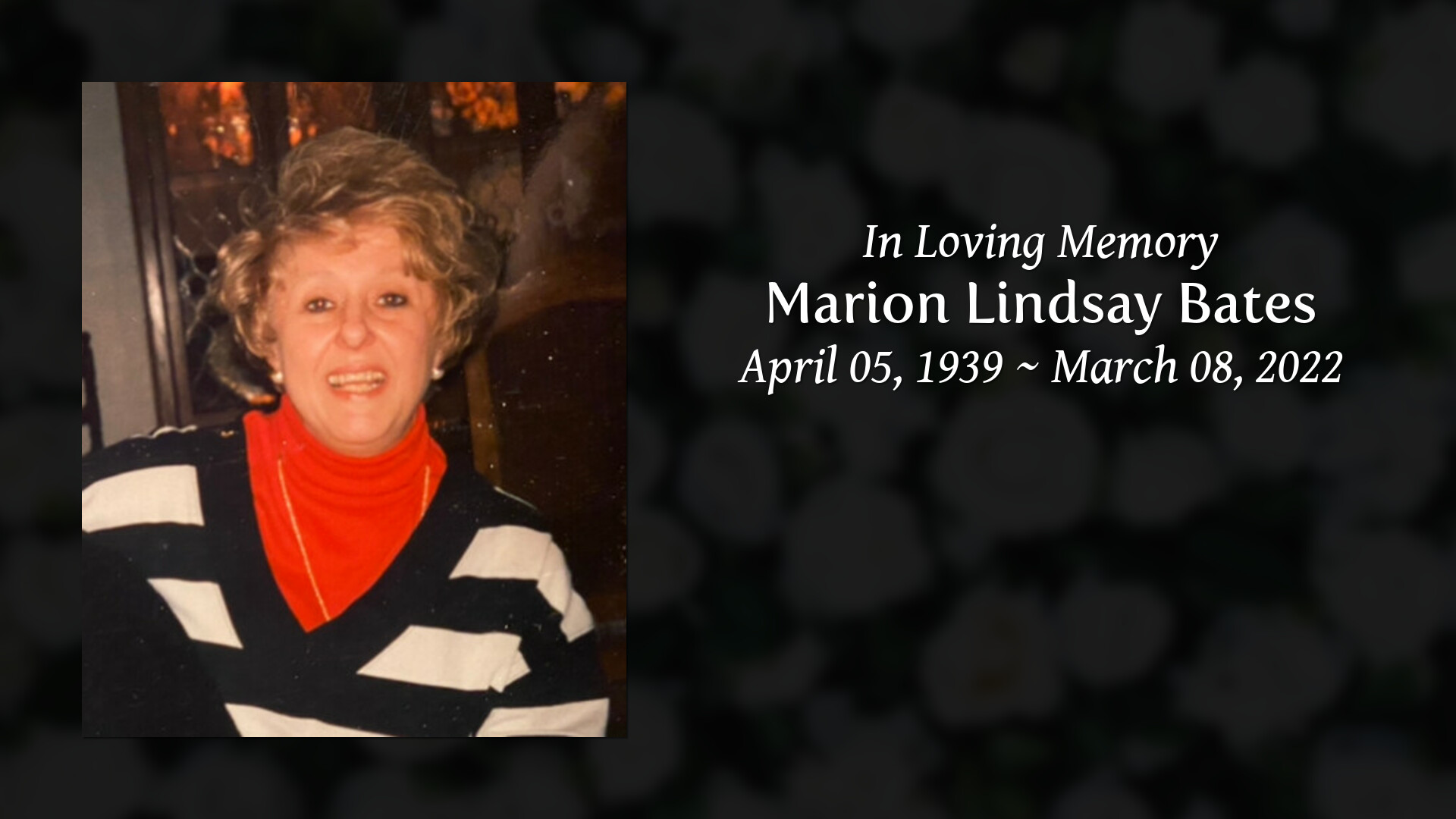 Marion Lindsay Bates - Tribute Video