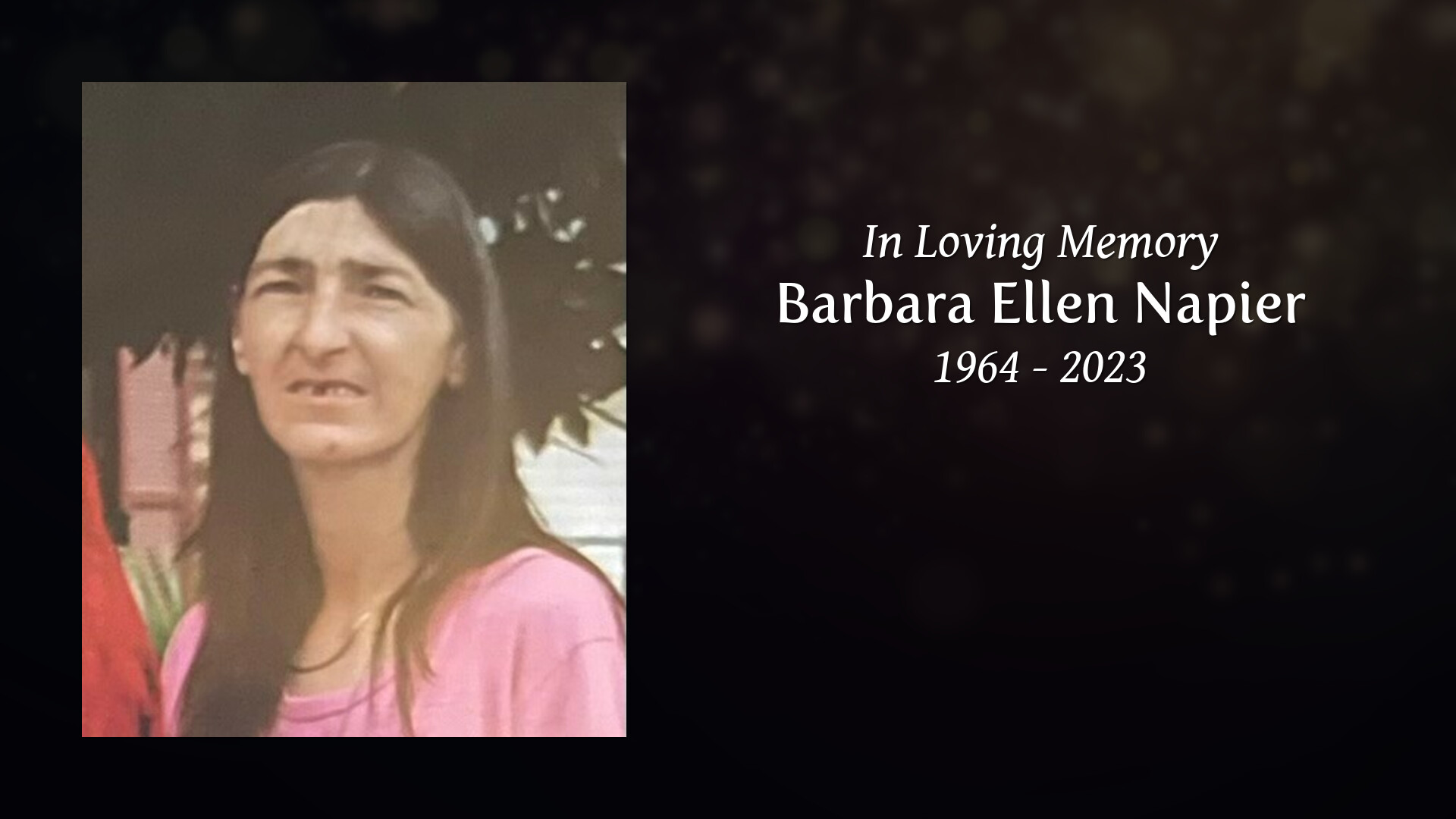 Barbara Ellen Napier Tribute Video 