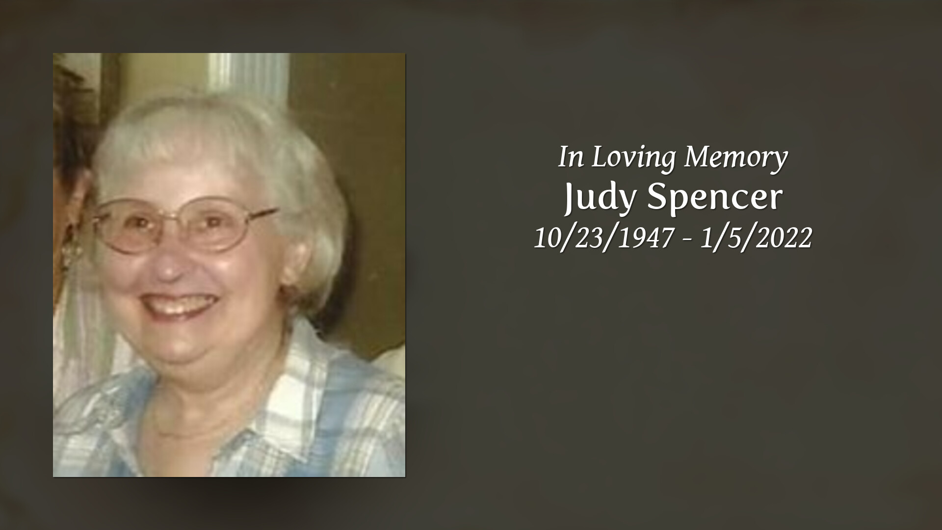 Judy Spencer - Tribute Video