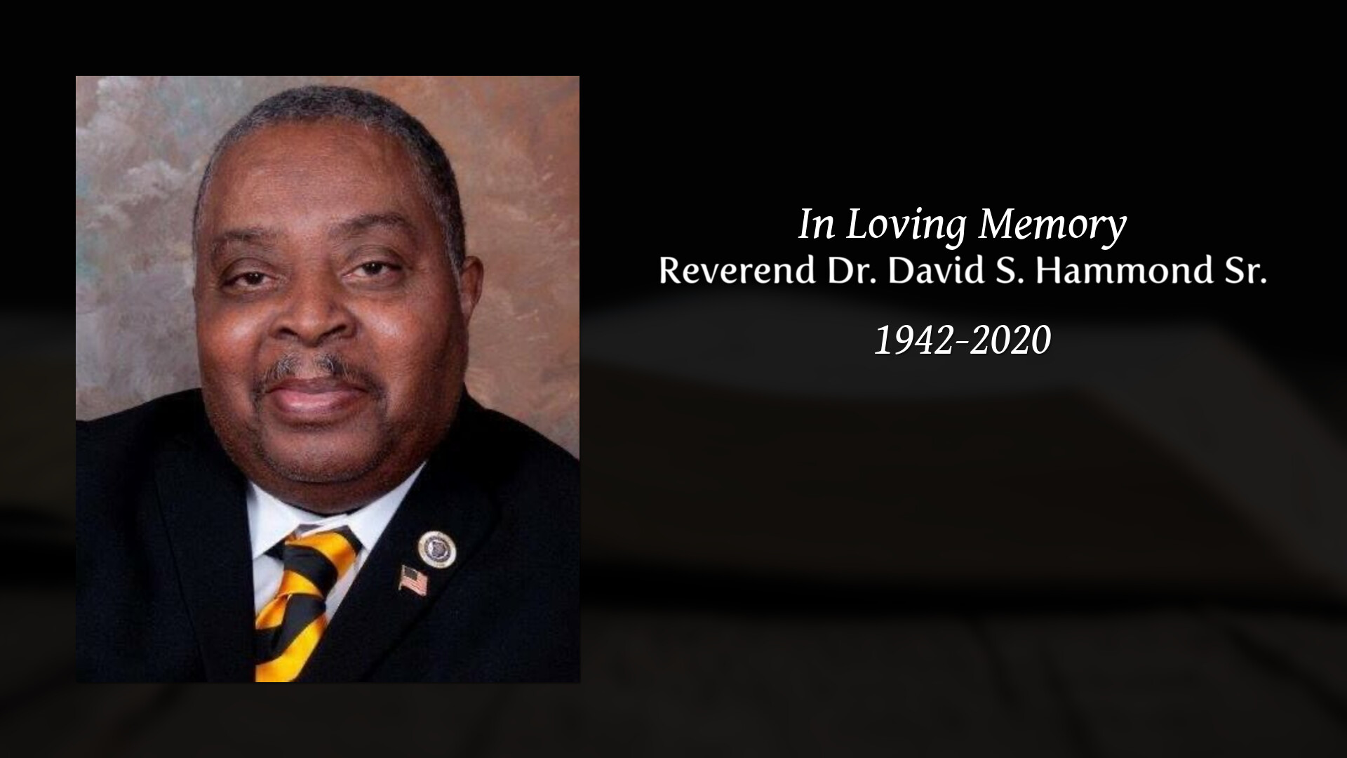 Reverend Dr. David S. Hammond Sr. - Tribute Video