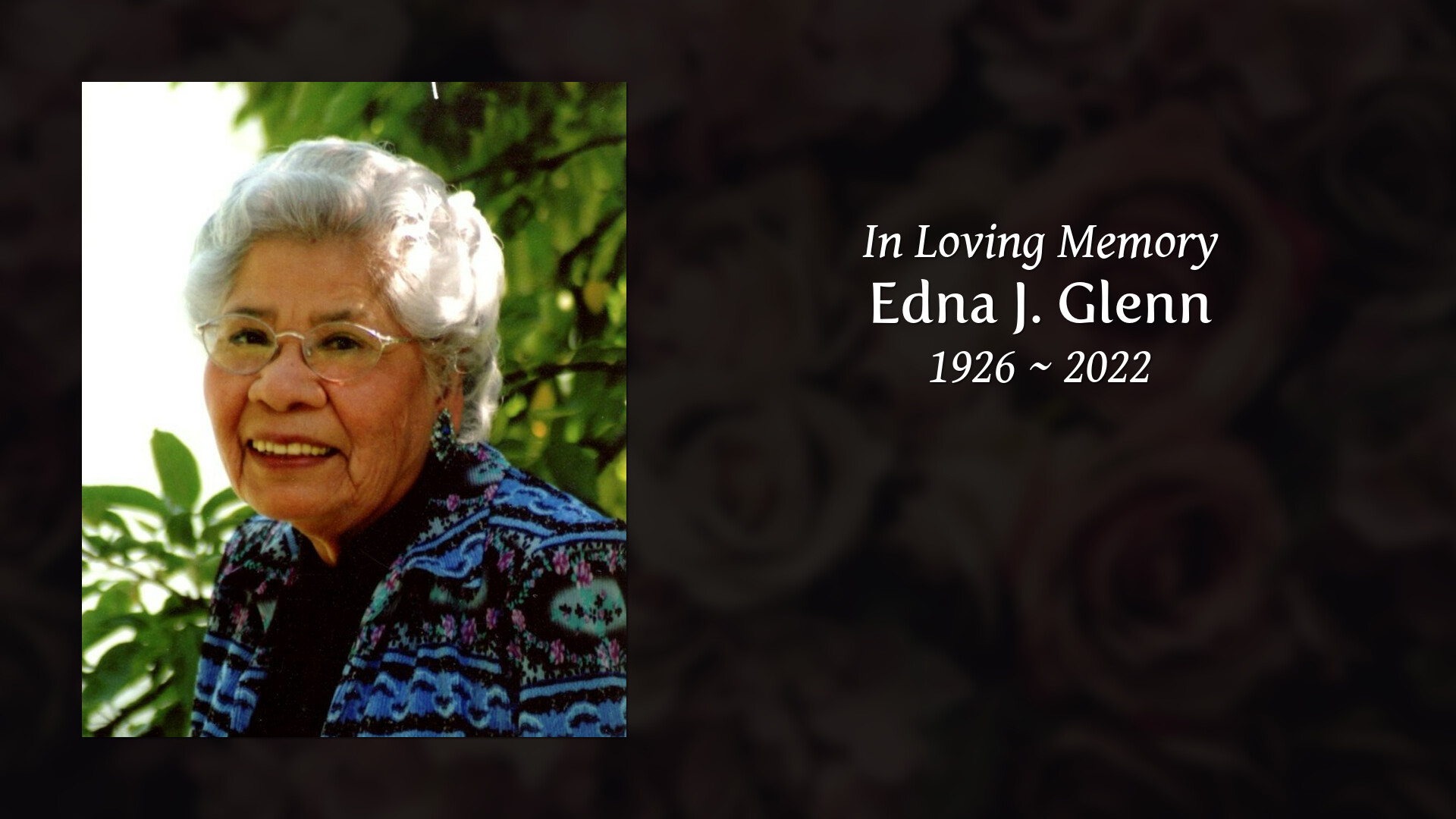 Edna J. Glenn Tribute Video