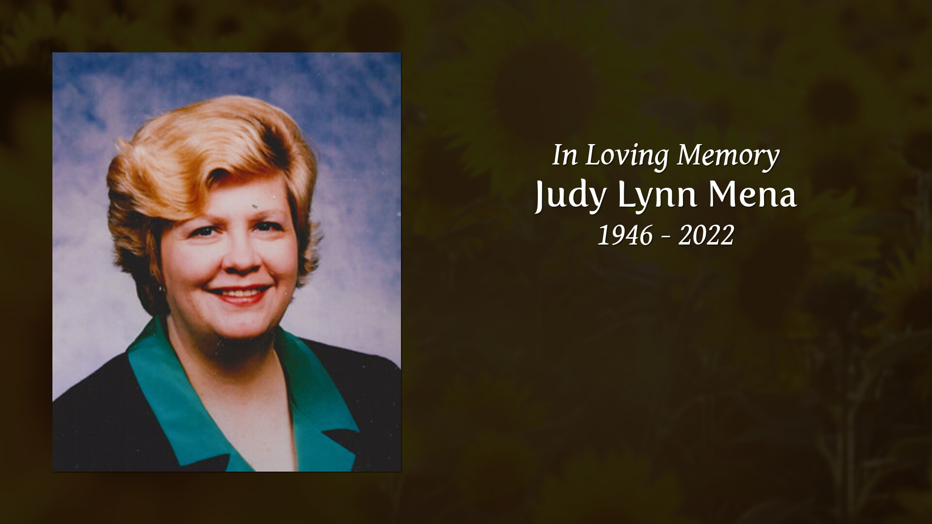 Judy Lynn Mena - Tribute Video