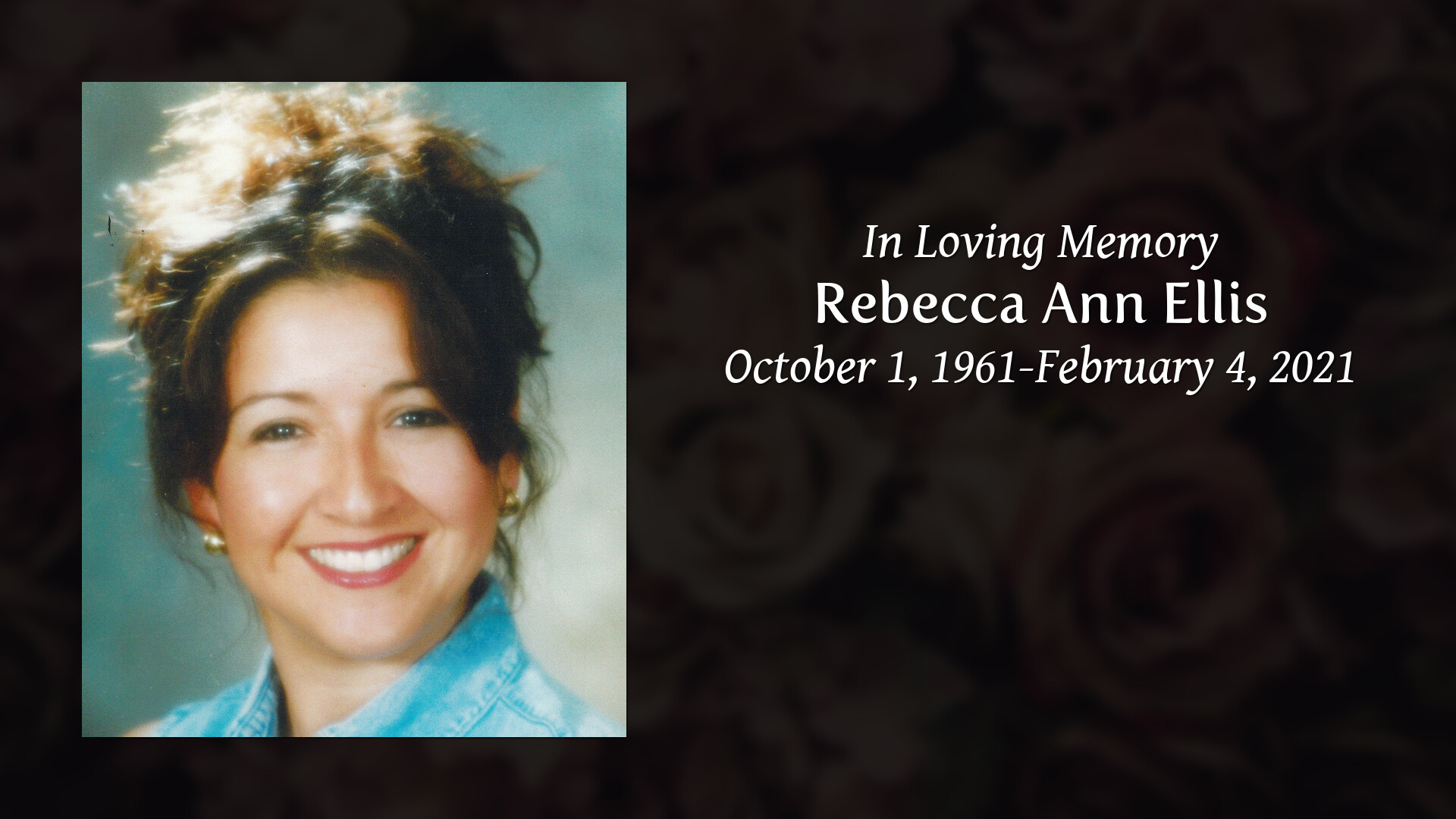 Rebecca Ann Ellis - Tribute Video