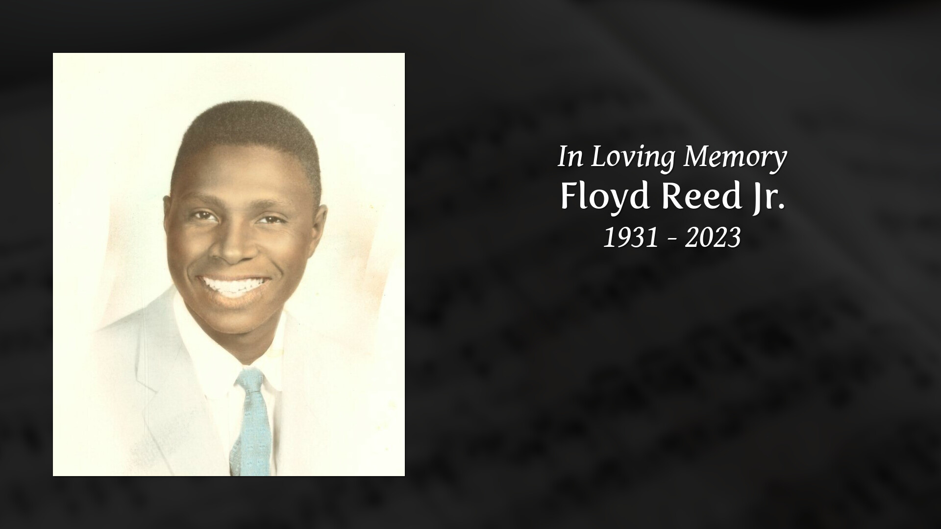 Floyd Reed Jr. - Tribute Video