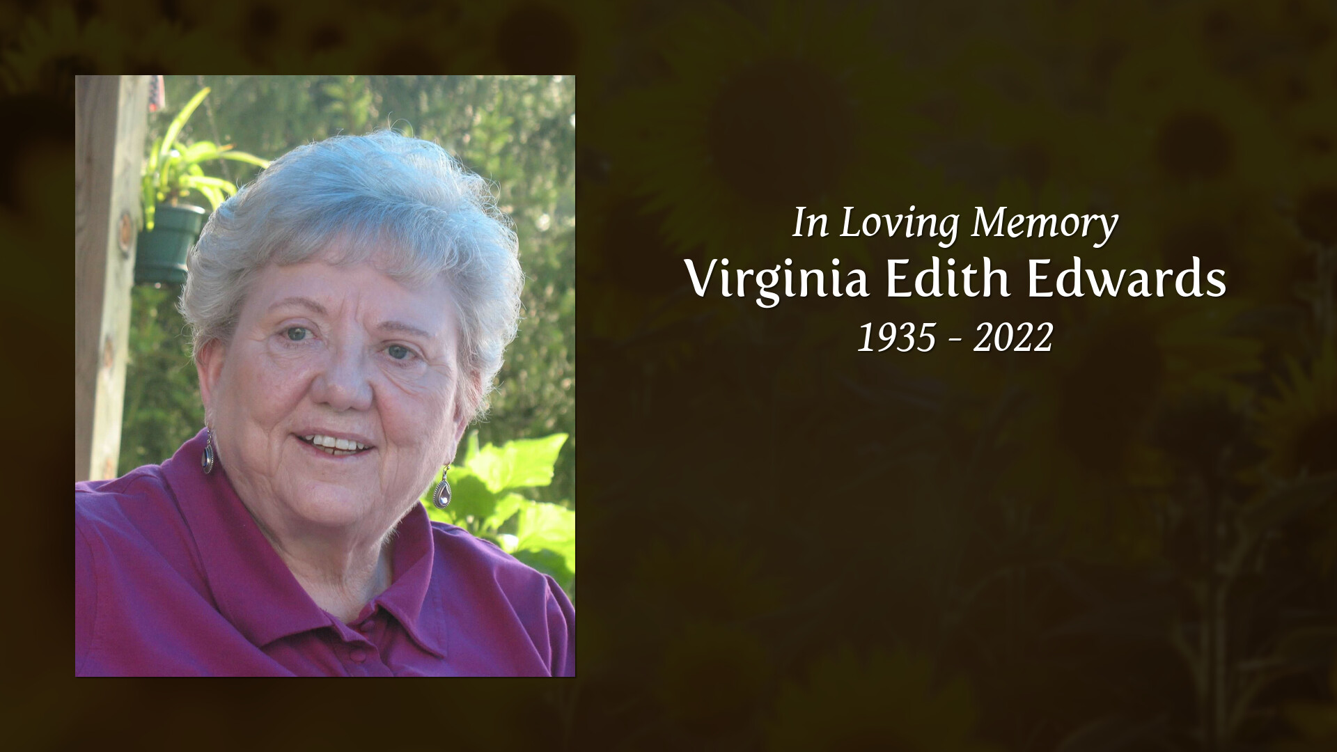 Virginia Edith Edwards - Tribute Video