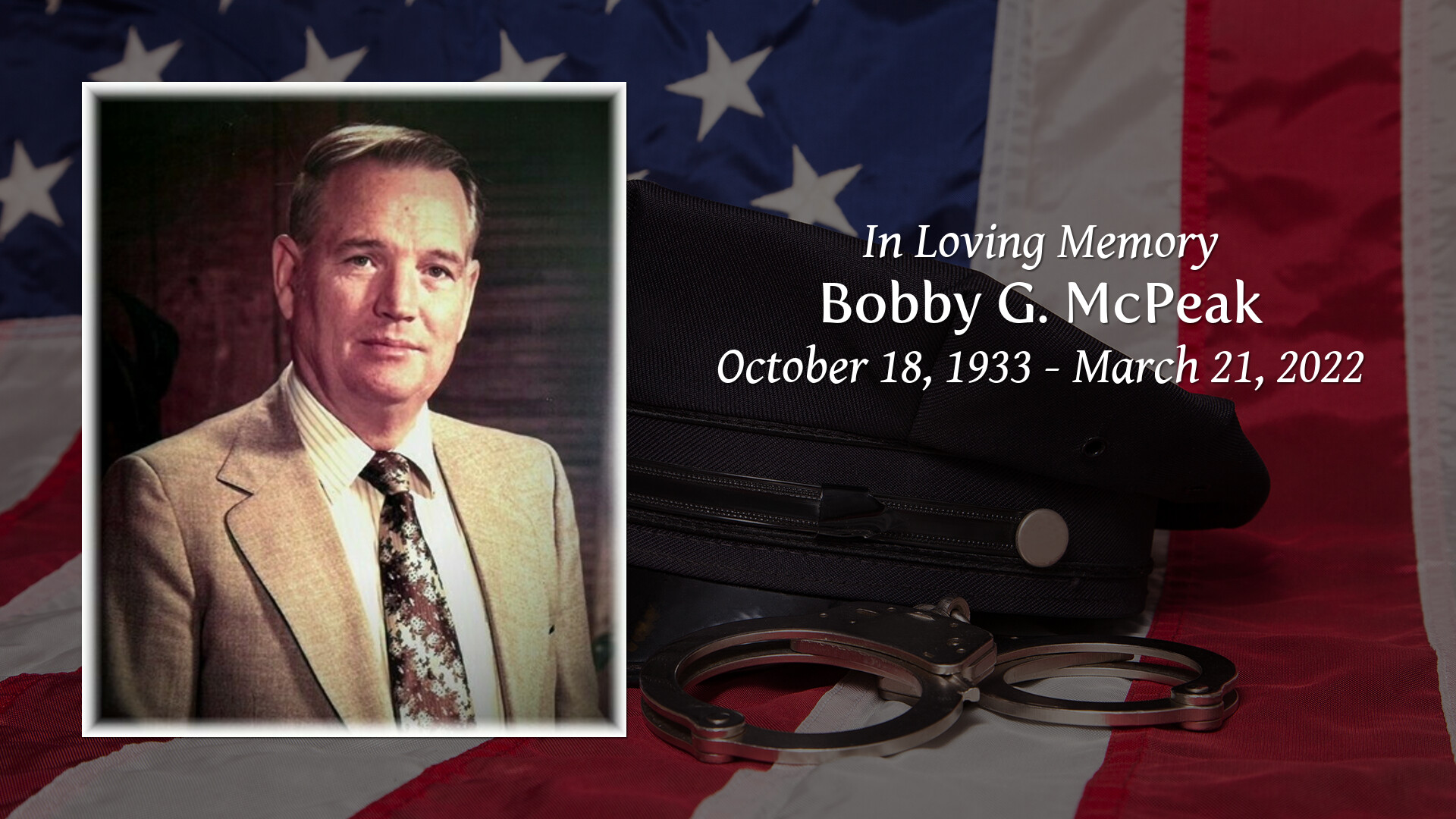 Bobby G. McPeak - Tribute Video