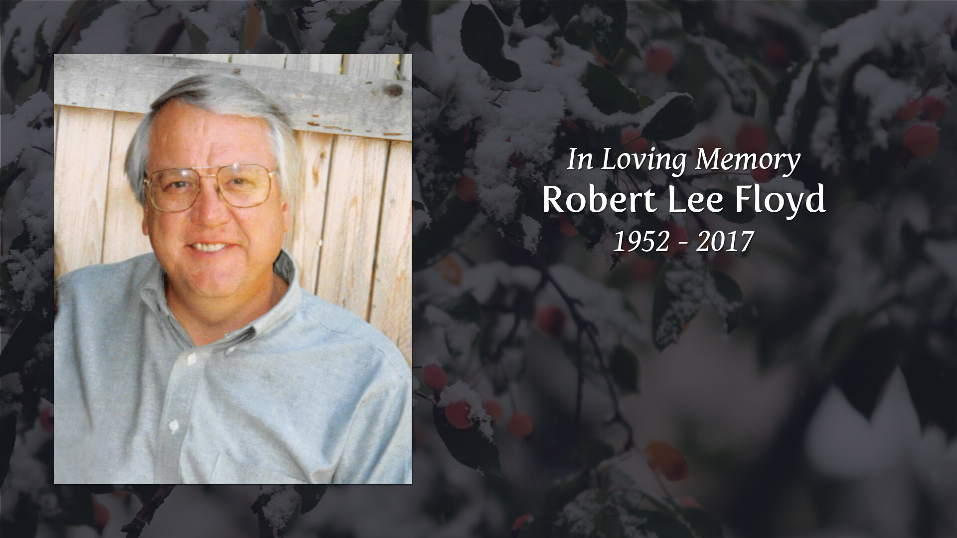 Robert Lee Floyd - Tribute Video