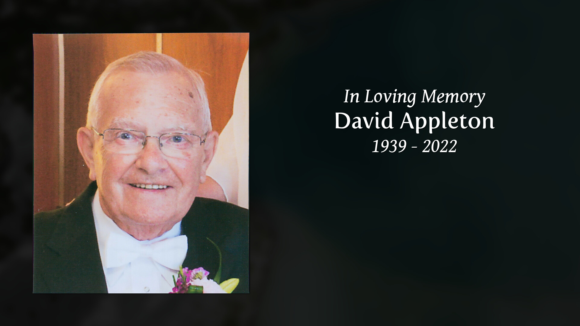 David Appleton - Tribute Video