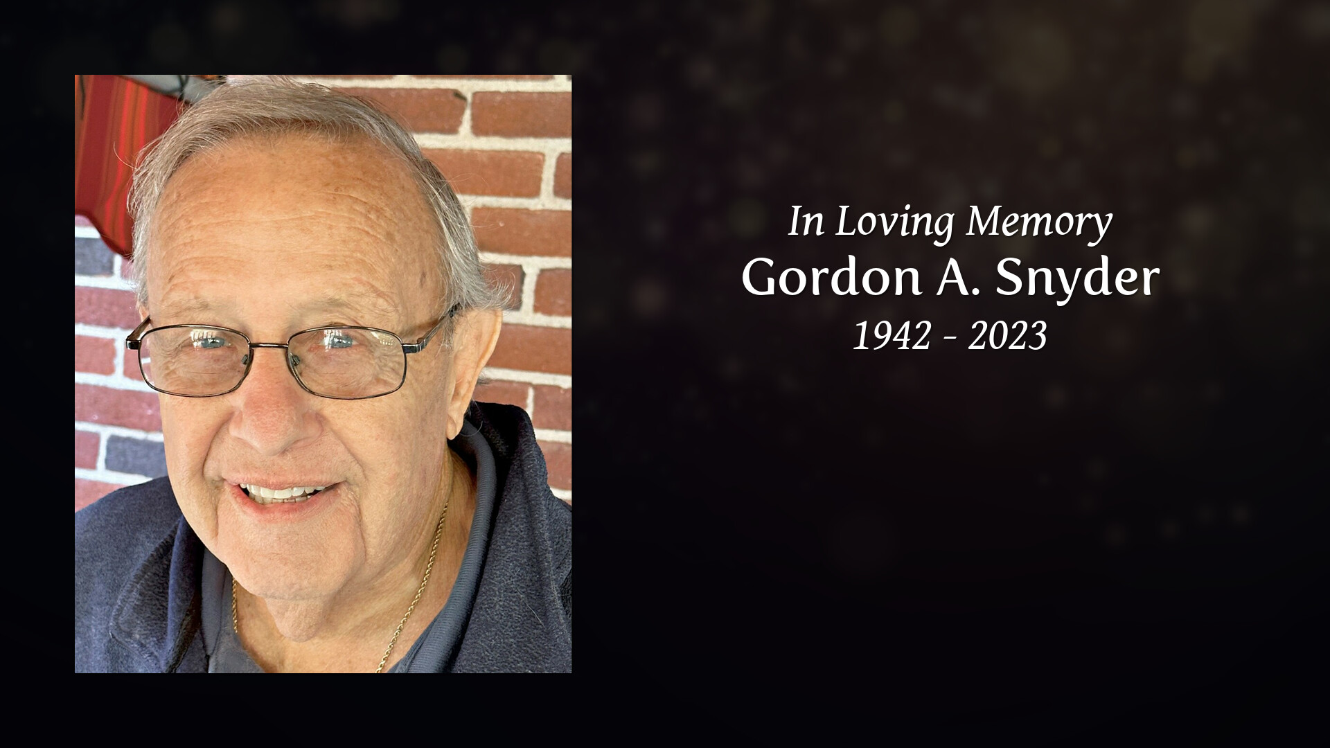 Gordon A. Snyder - Tribute Video