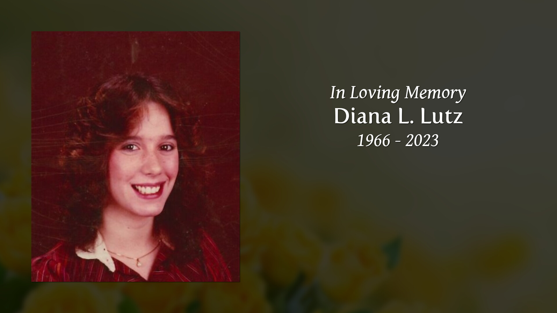 Diana L. Lutz - Tribute Video