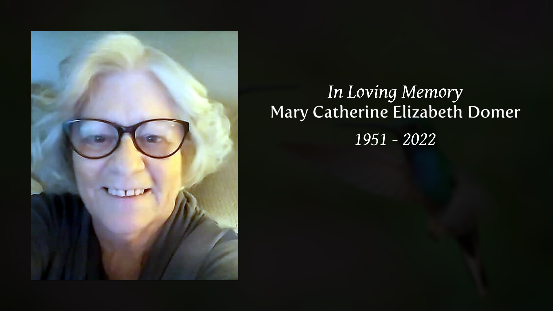 Mary Catherine Elizabeth Domer - Tribute Video