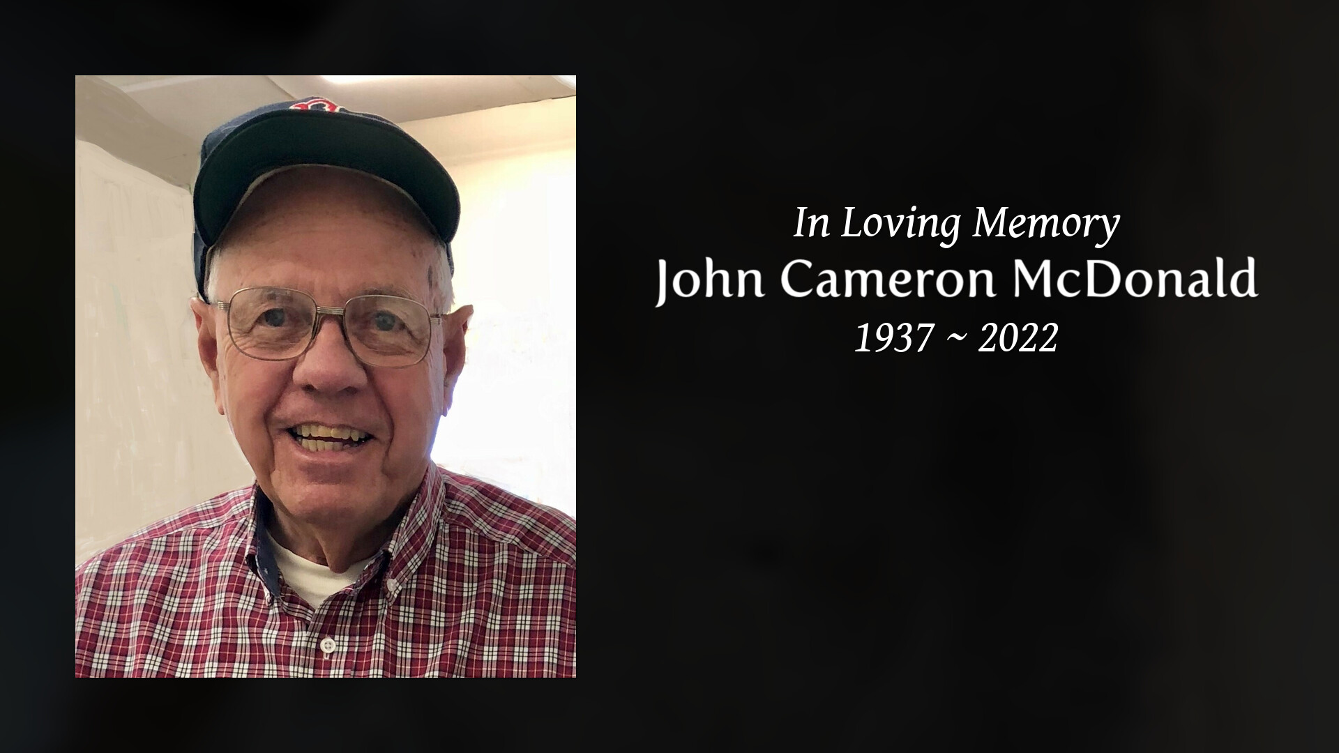 John Cameron McDonald - Tribute Video